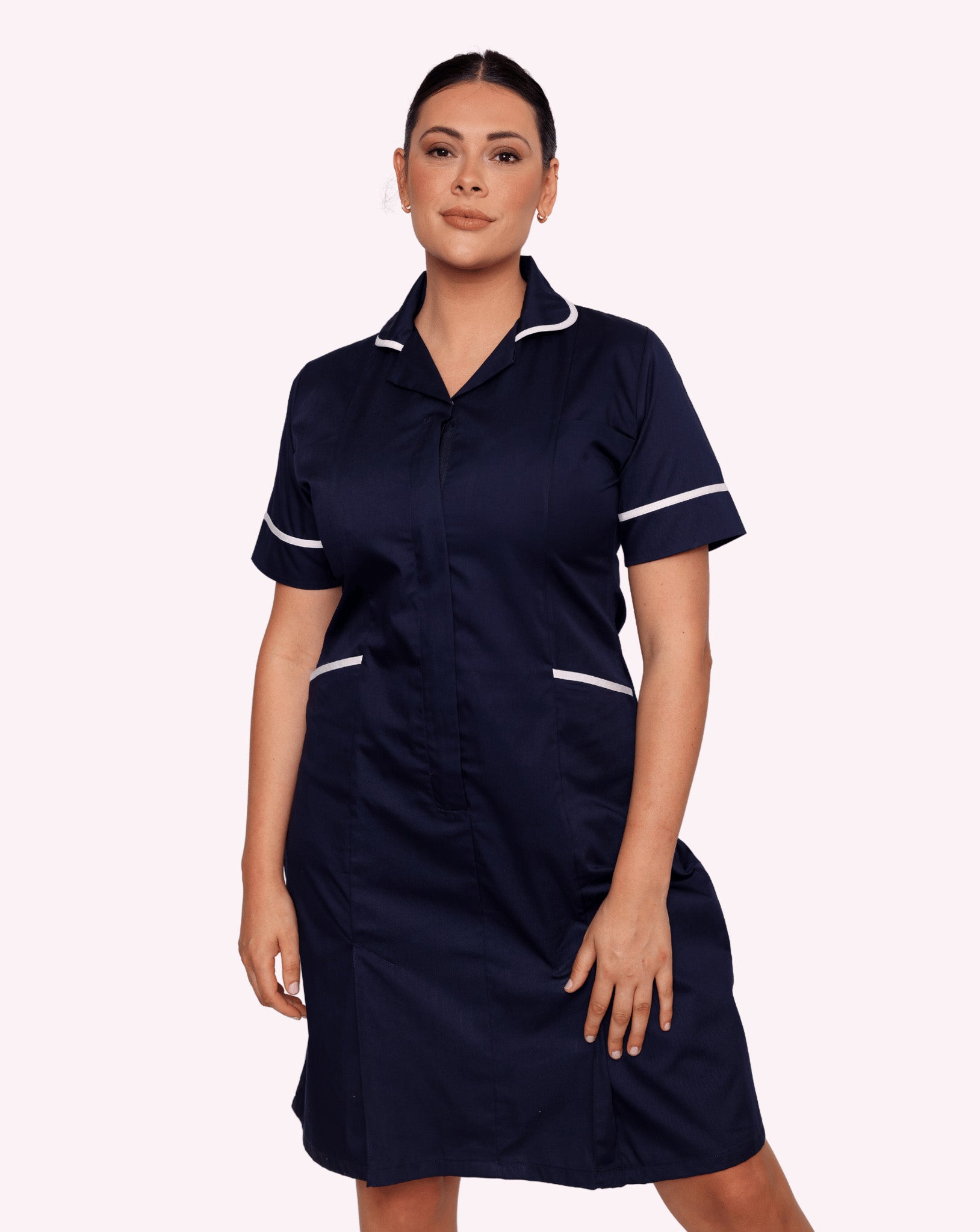 Hartford Women's Classic Healthcare Dress | Navy & White