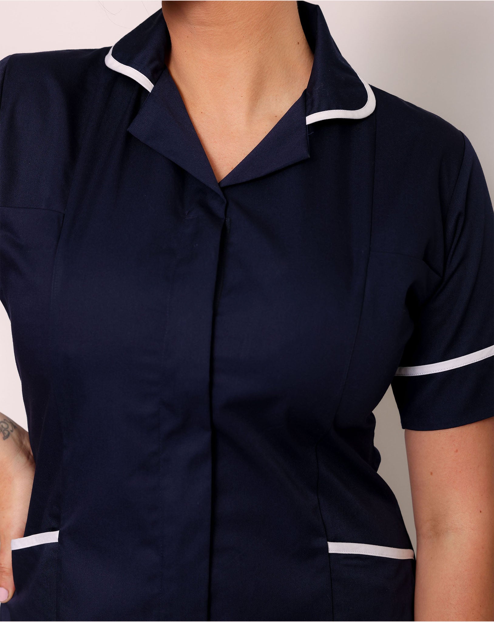 Hartford Women's Classic Healthcare Dress | Navy & White
