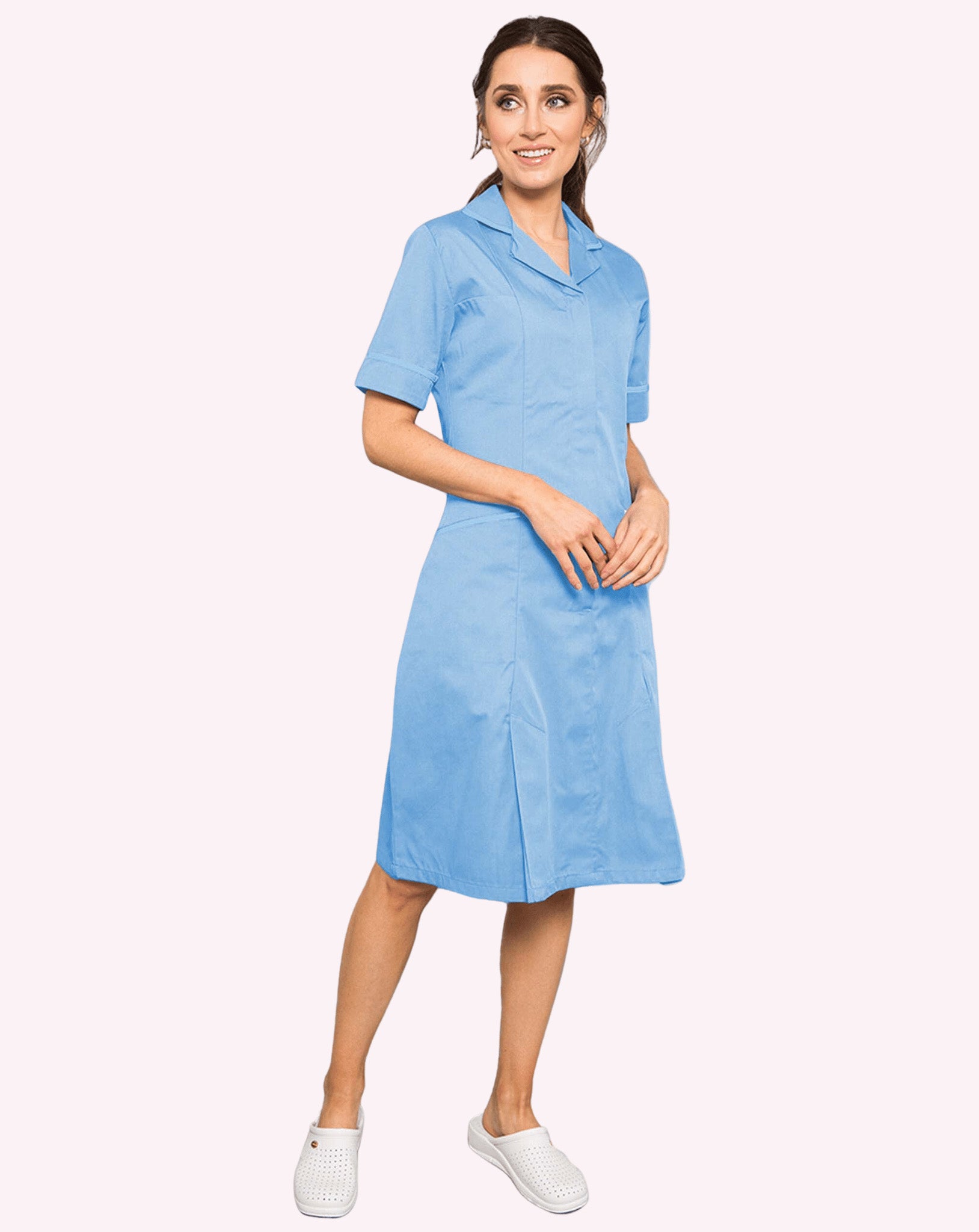 Hartford Women's Classic Healthcare Dress | Sky Blue & Sky Blue