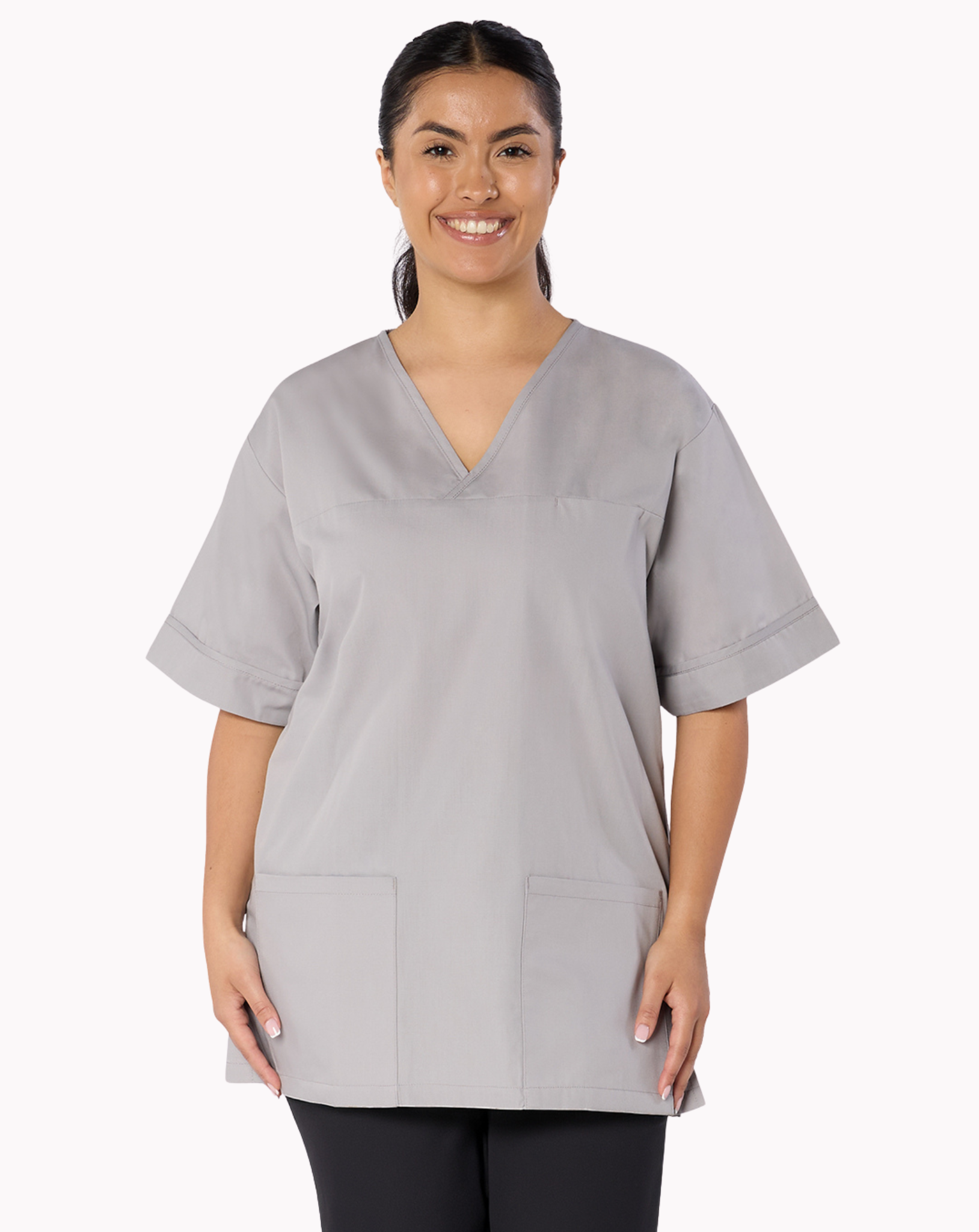Lightweight Scrub Top - Grey
