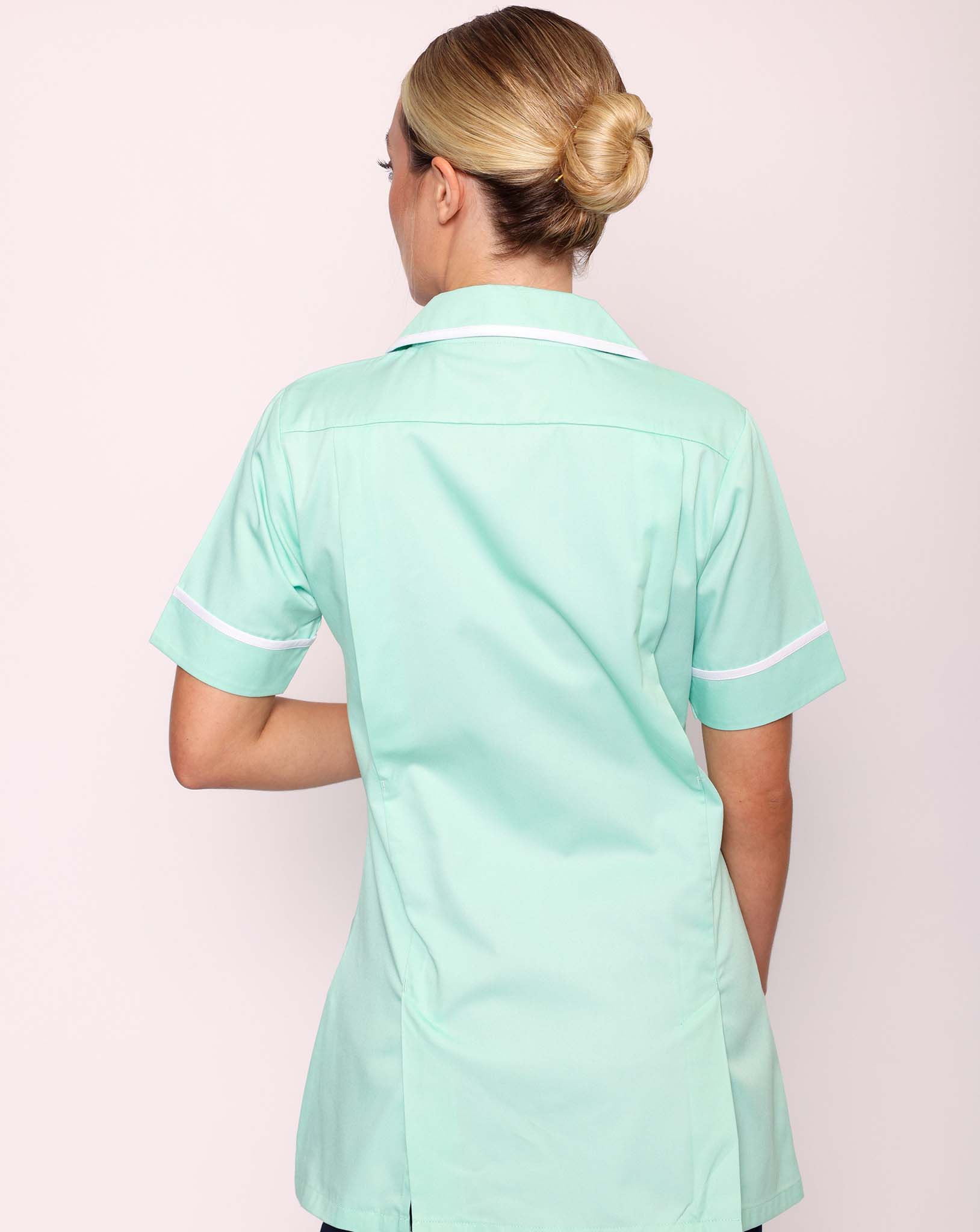 Alcott Women's Healthcare Tunic | Eau De Nil & White