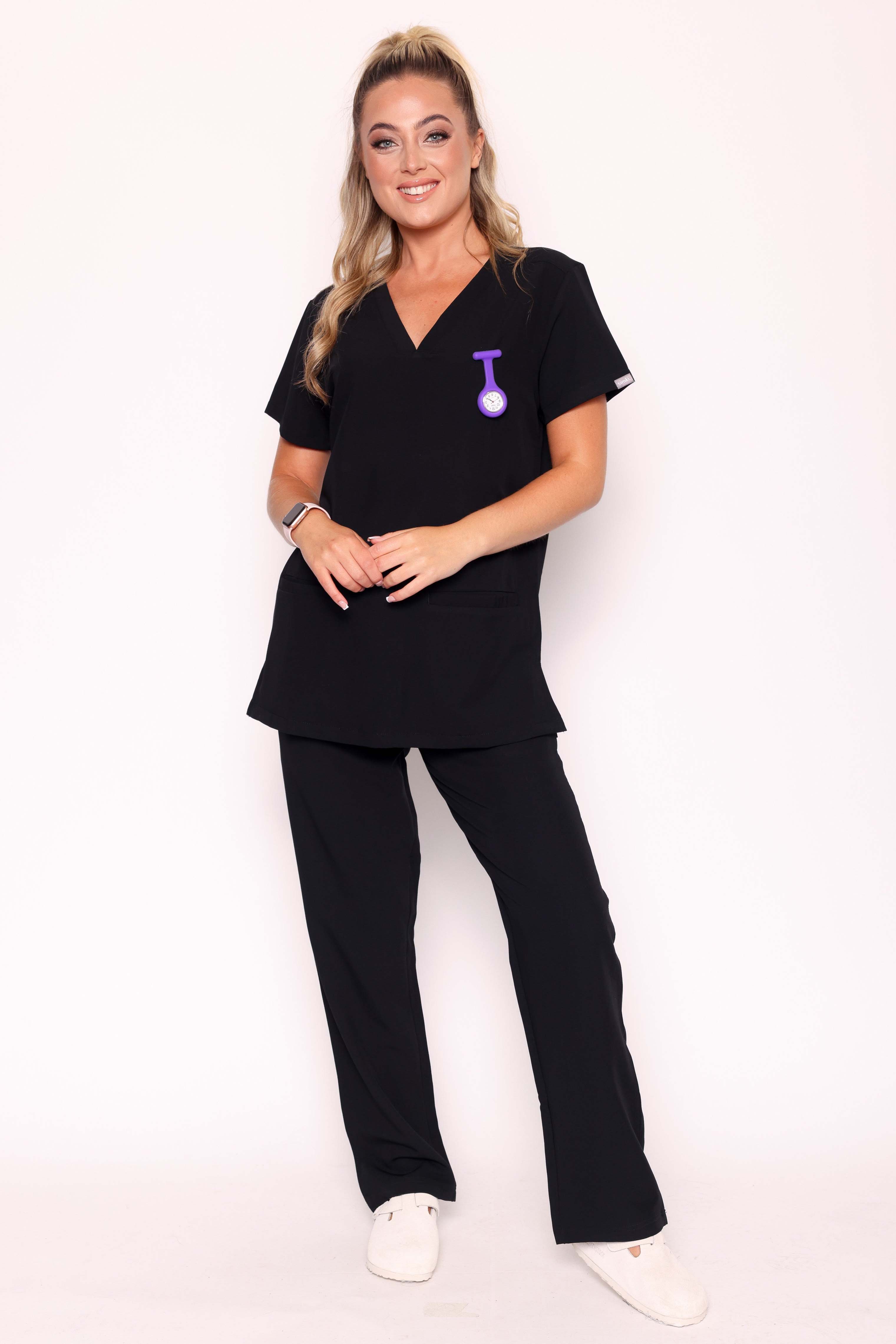 Ari & Arlo Simki Scrub Set - Black
