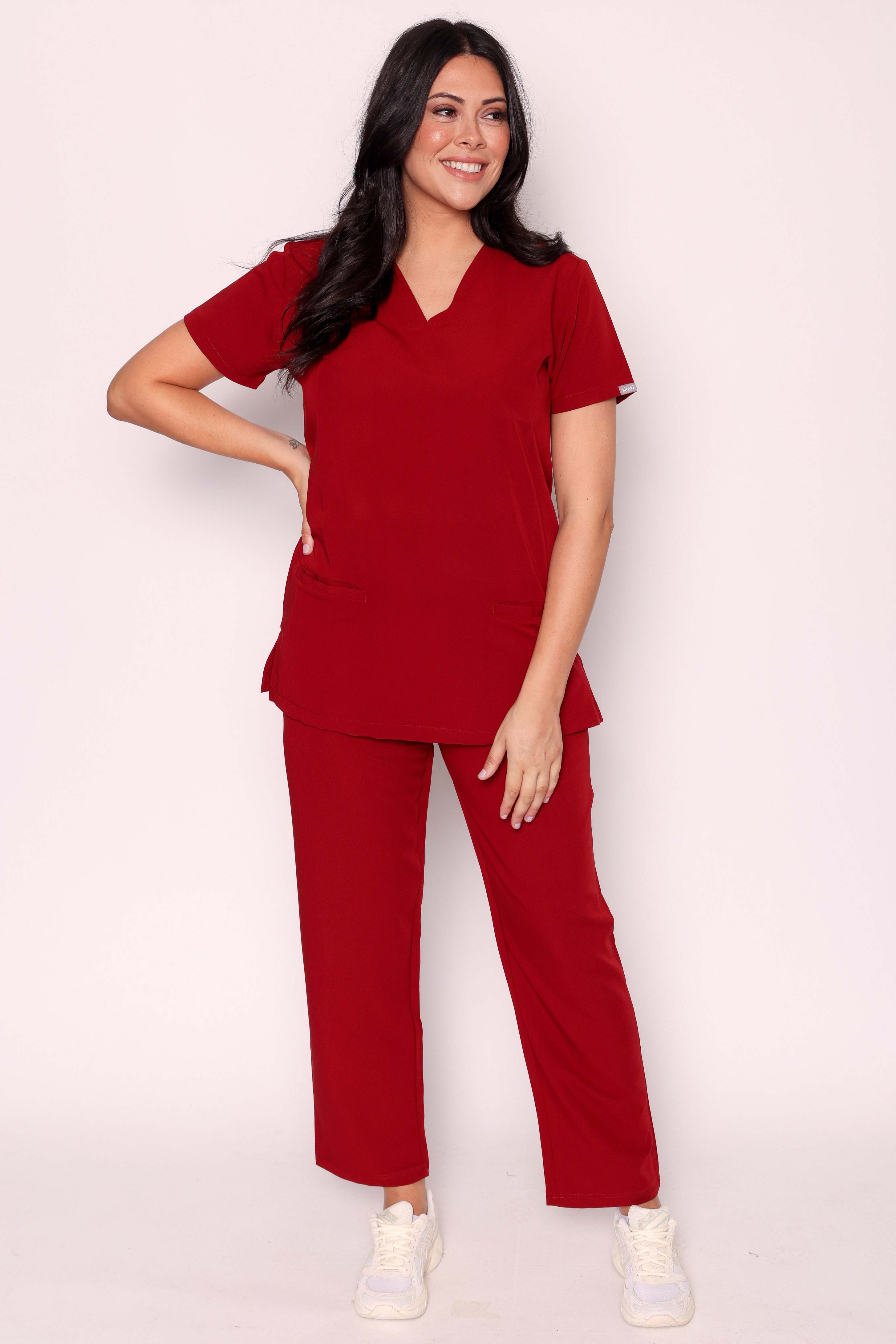 Ari & Arlo Simki Scrub Set - Burgundy