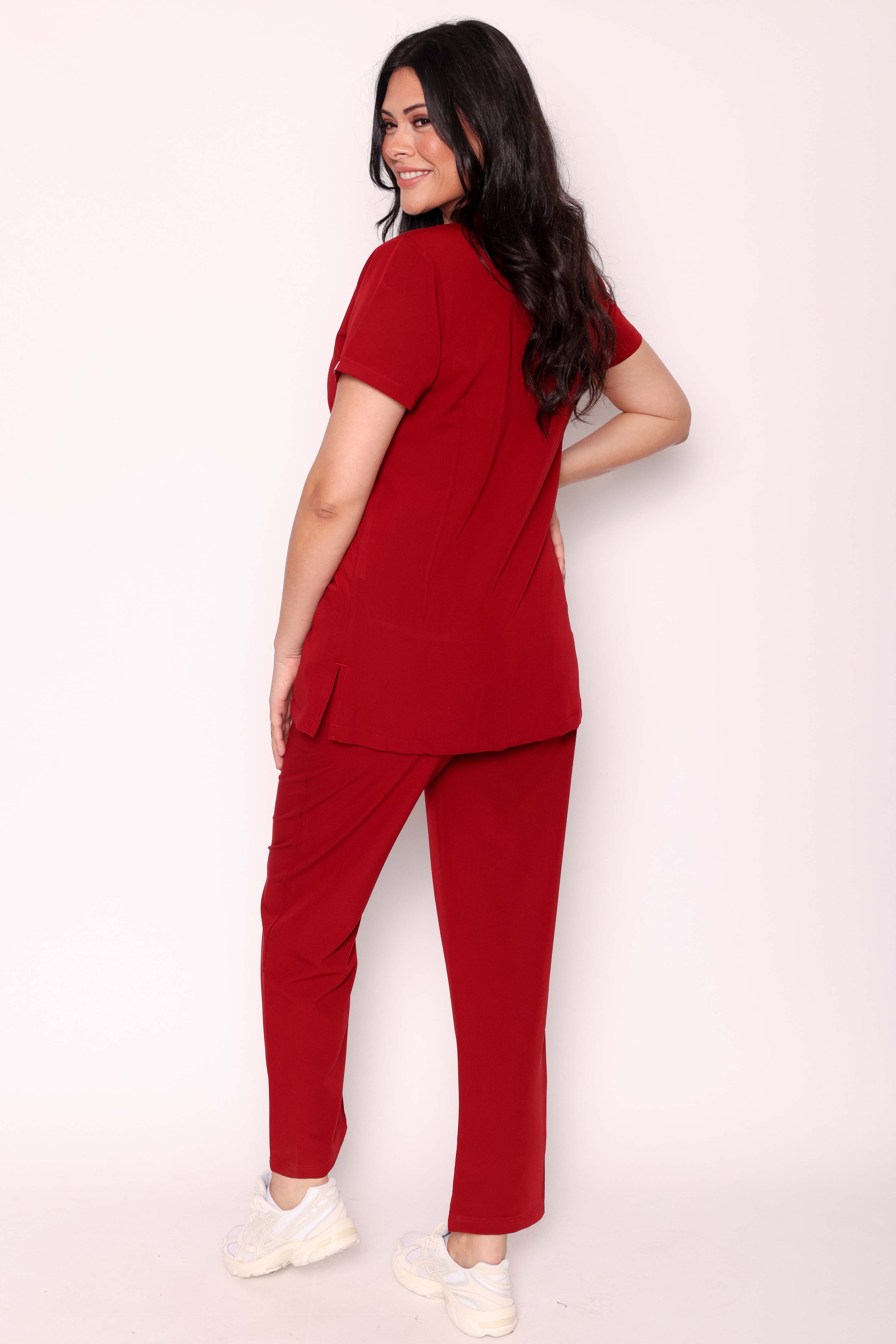 Ari & Arlo Simki Scrub Set - Burgundy