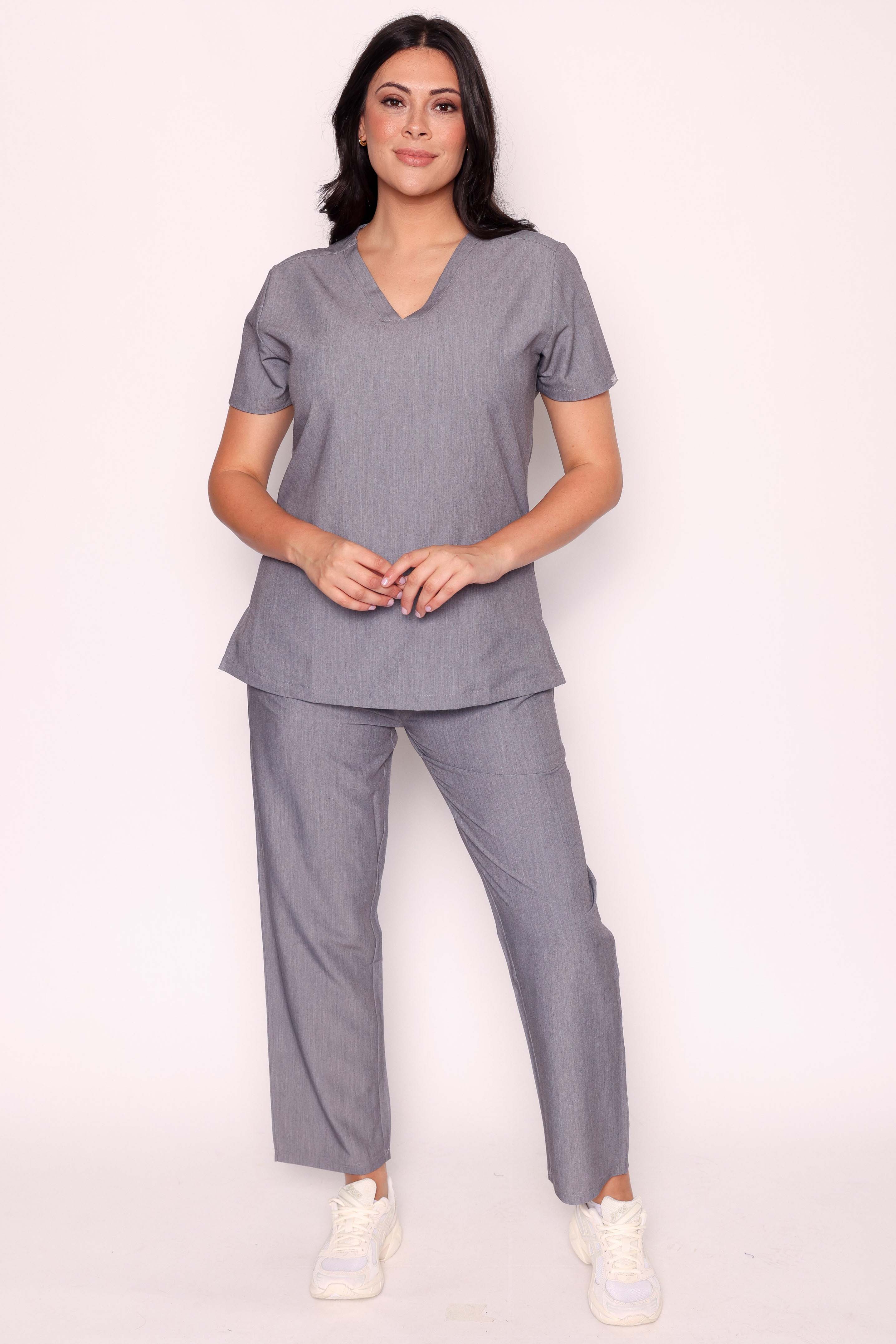 Ari & Arlo Simki Scrub Set - Charcoal Grey