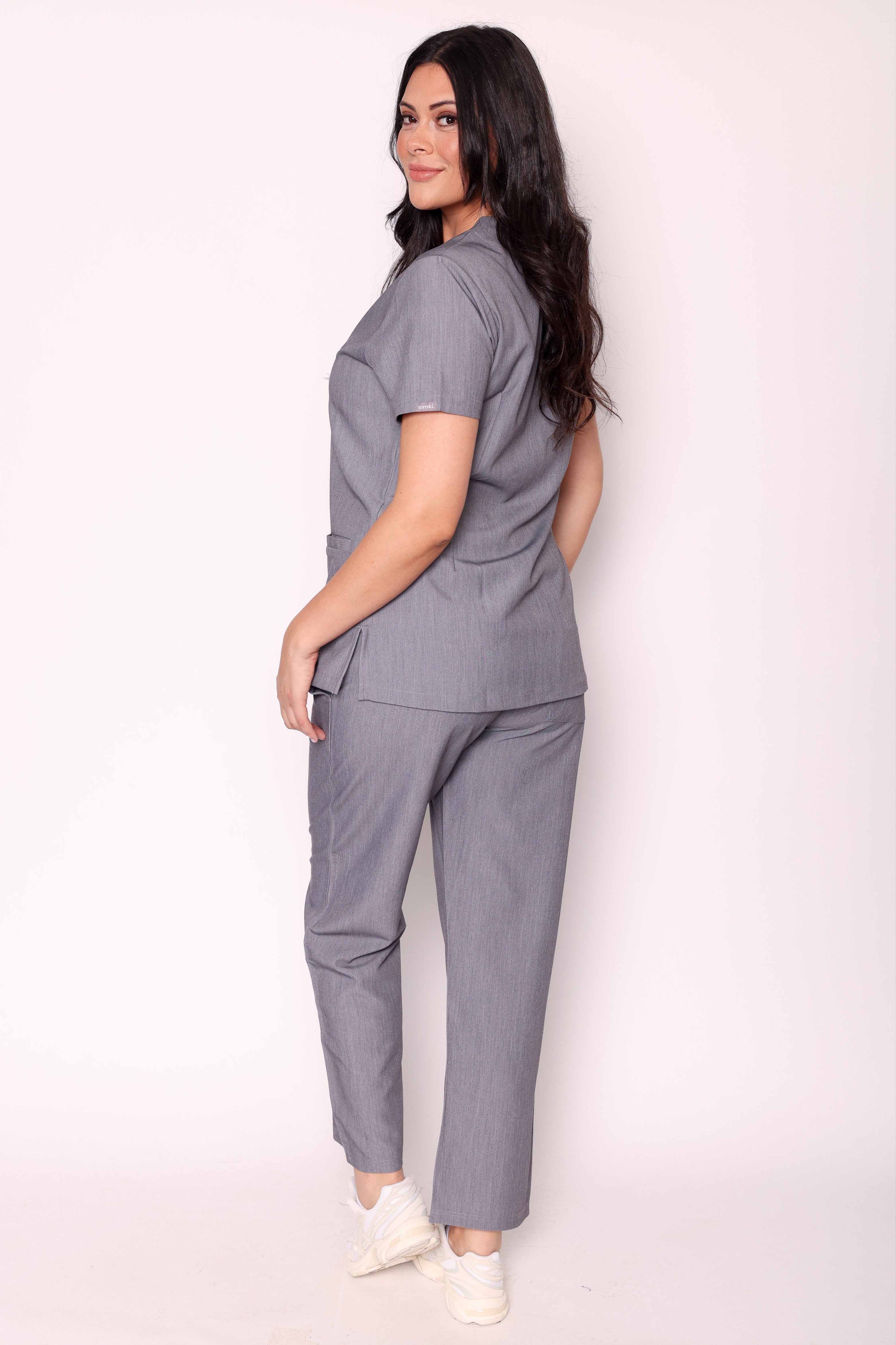 Ari & Arlo Simki Scrub Set - Charcoal Grey