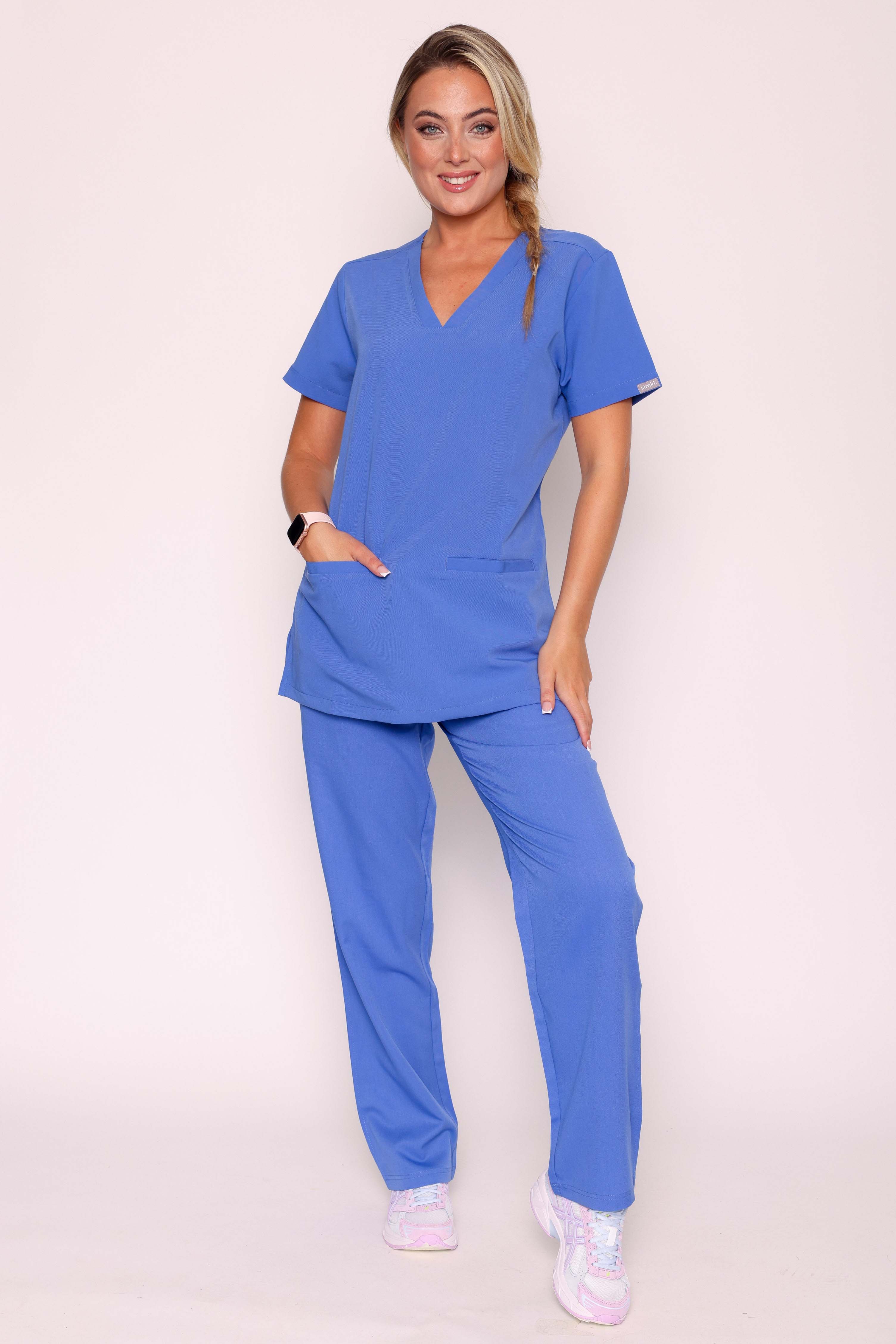 Ari & Arlo Simki Scrub Set - Ciel Blue