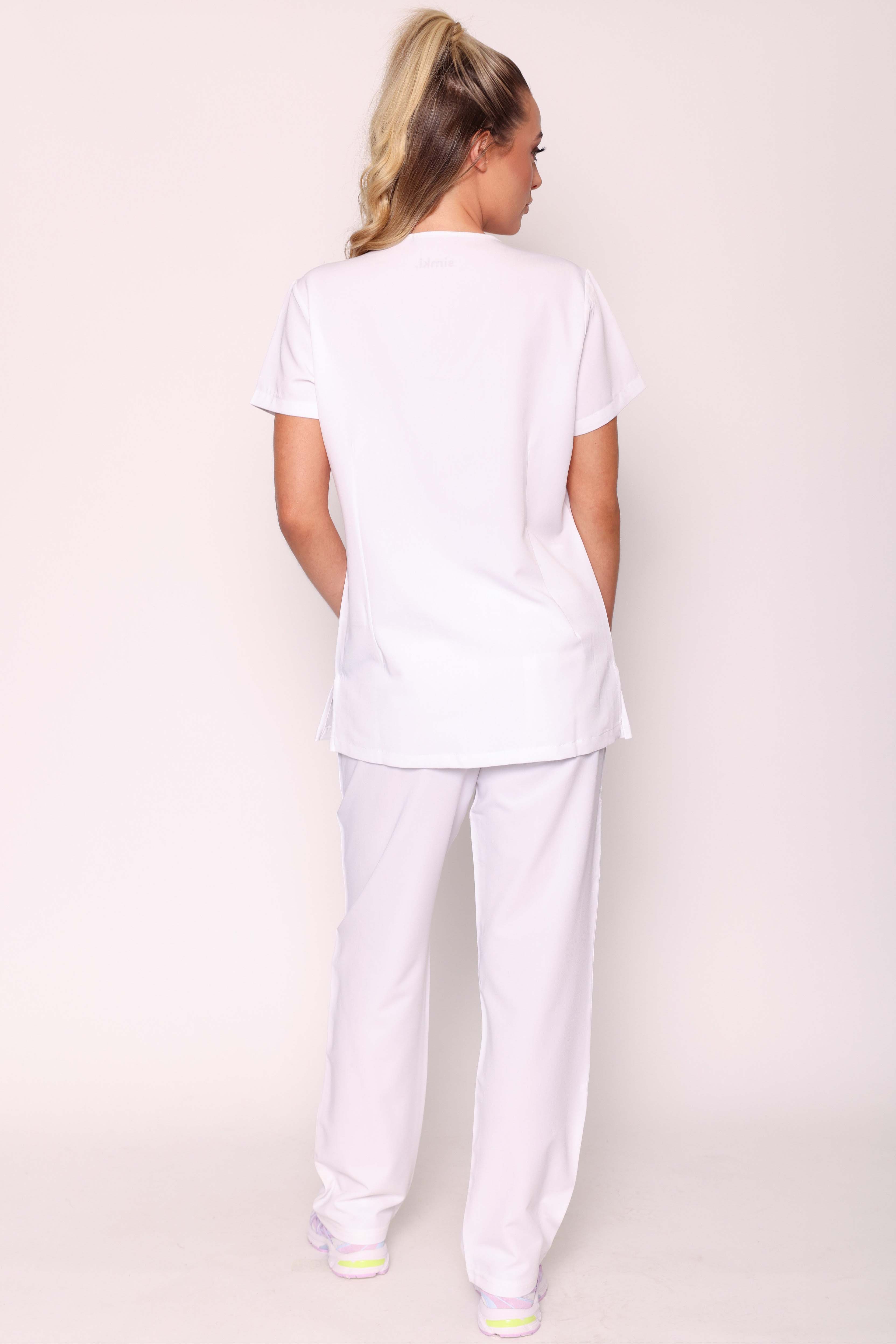 Ari & Arlo Simki Scrub Set - White