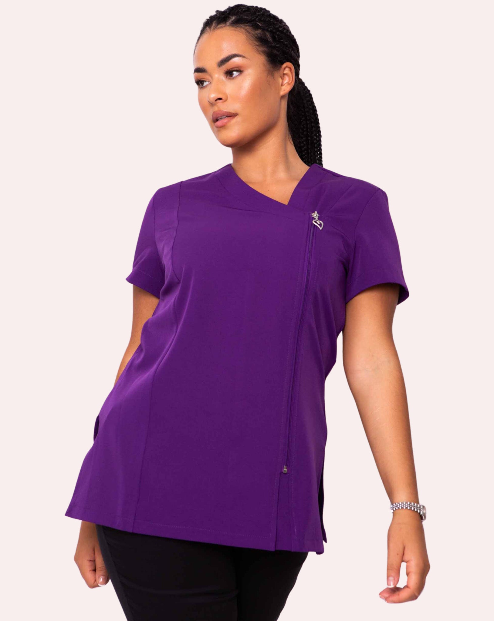 Belle Asymmetric Beauty Tunic - Purple