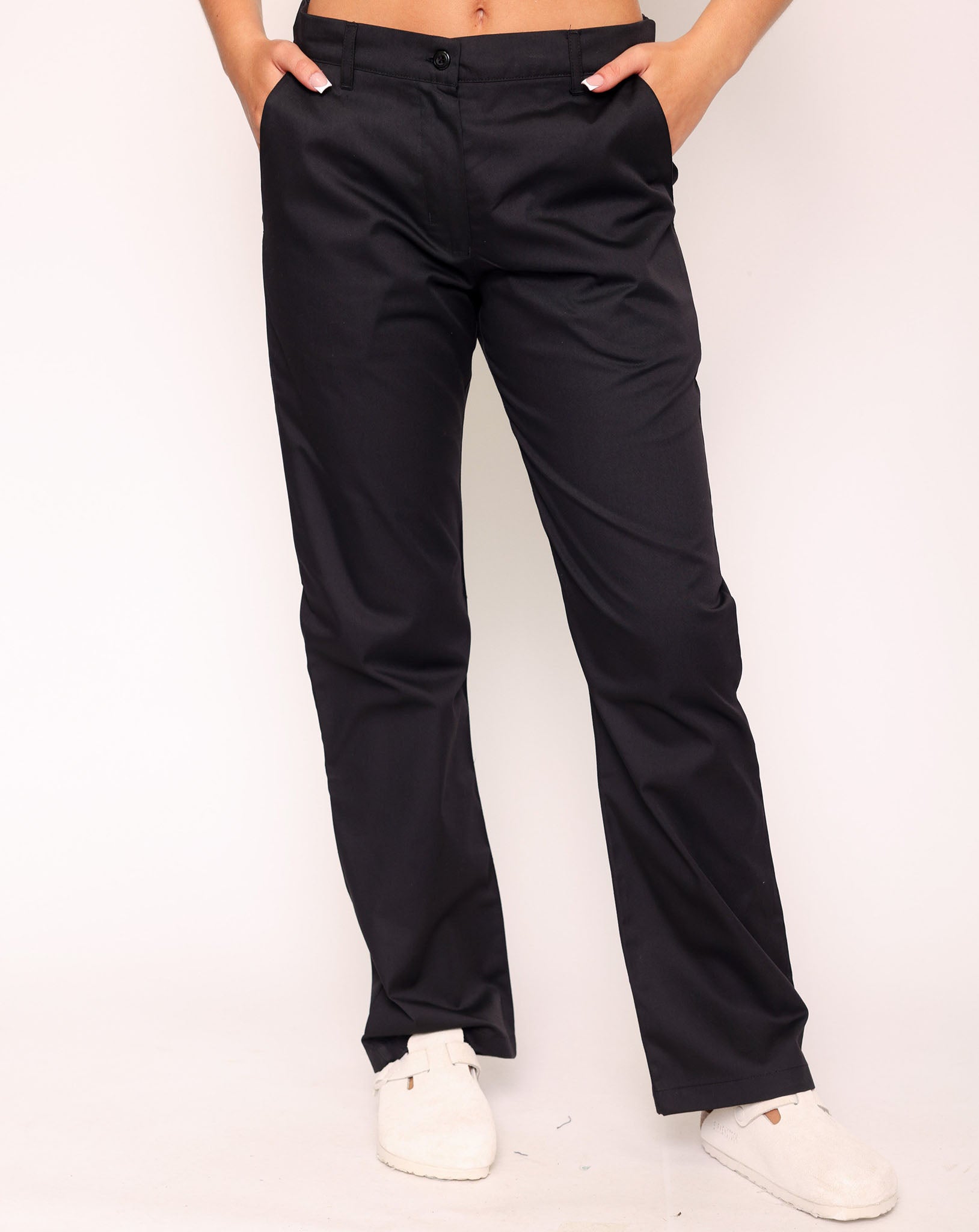 Ladies Side Elasticated Trousers