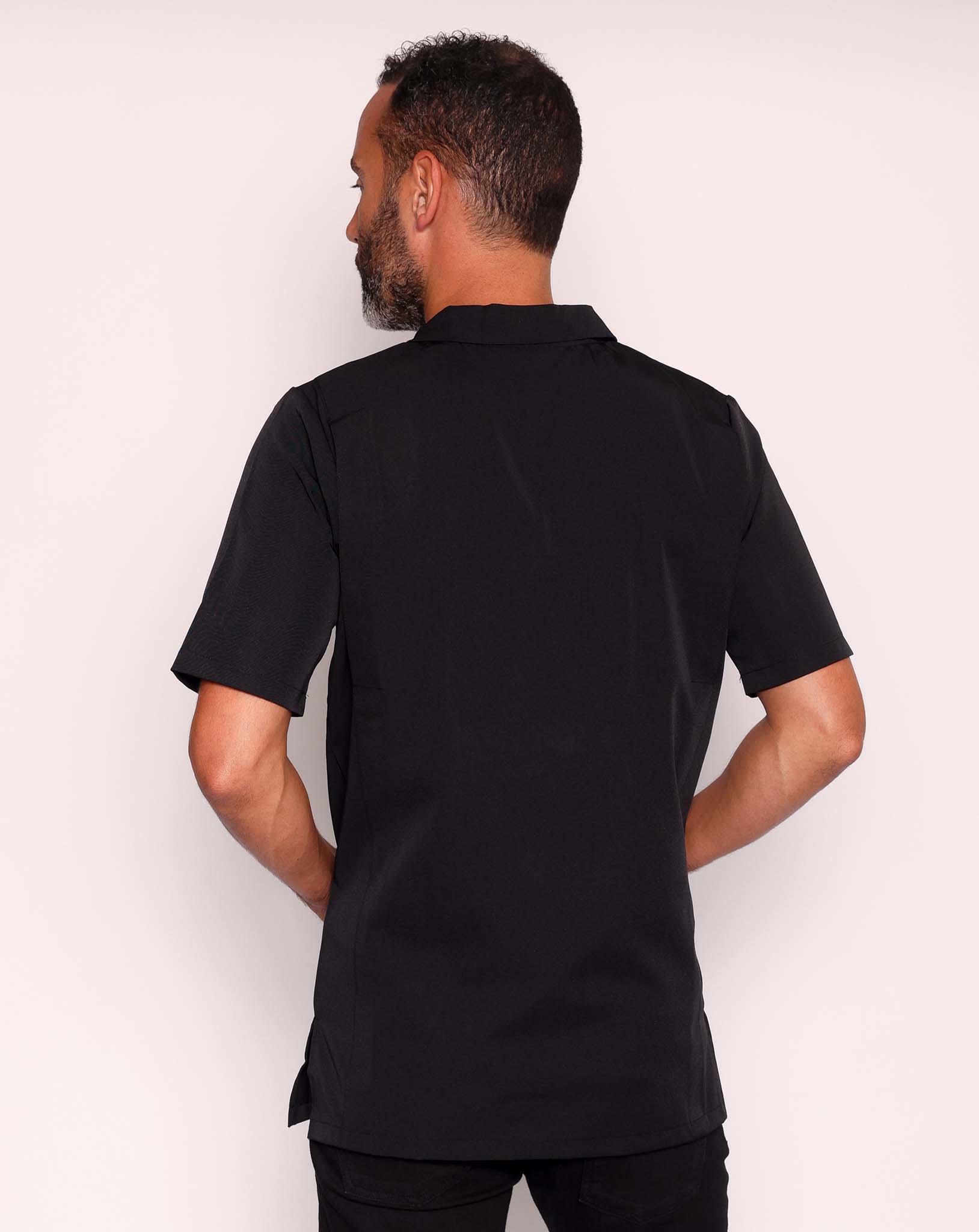Men's Sketch V-Neck Collared Work Tunic