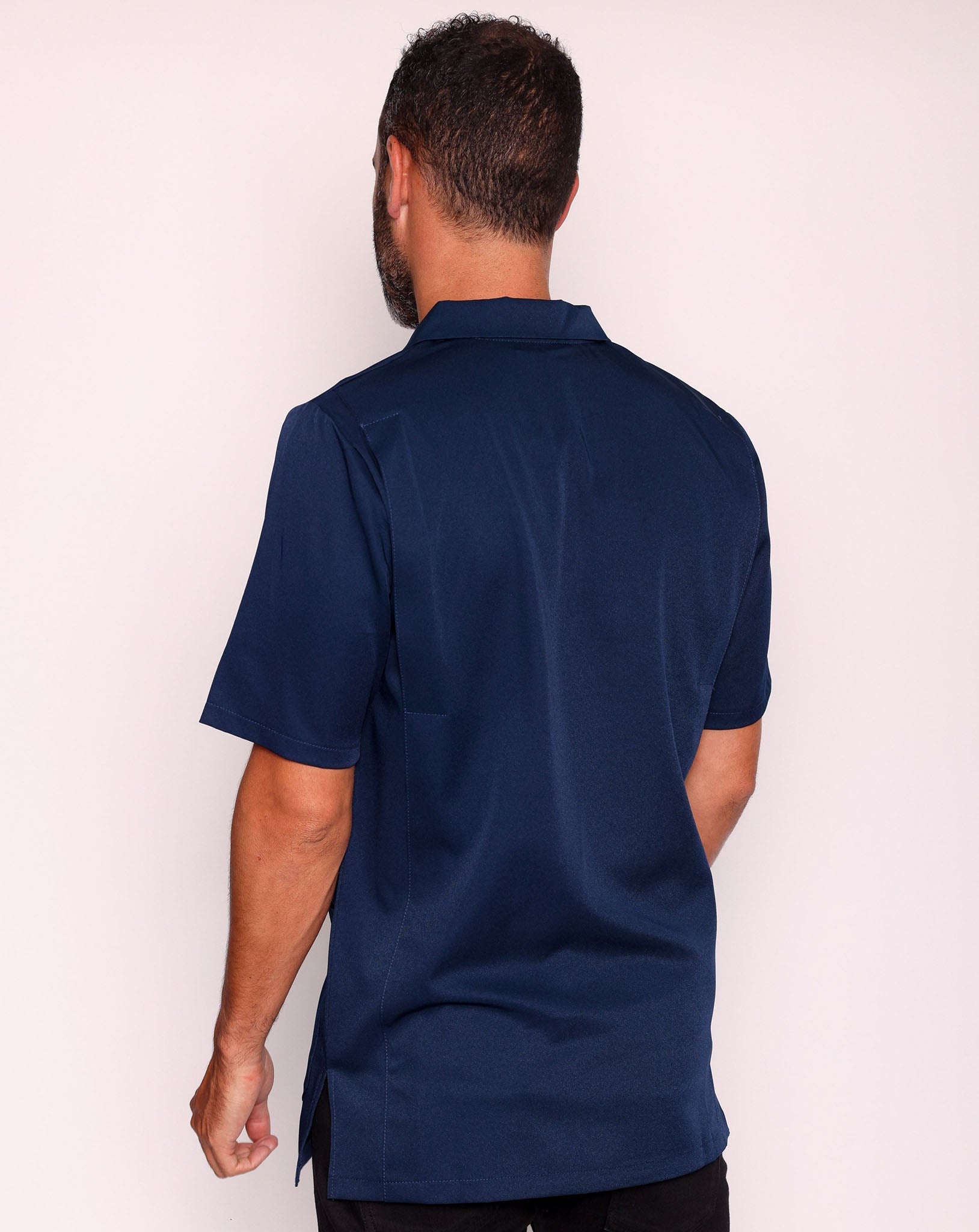 Sketch Men's V Neck Work Tunic | Navy