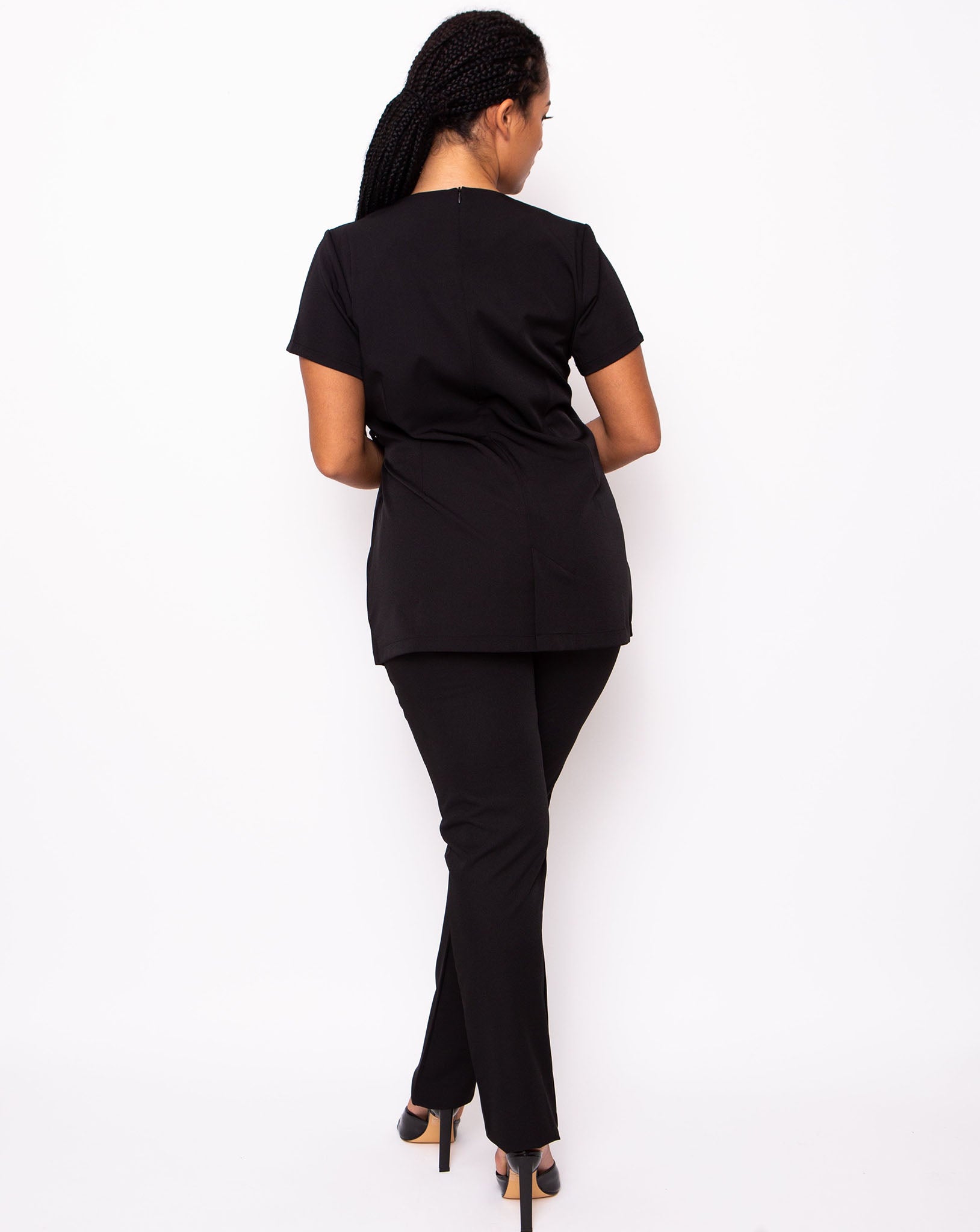 Tranquility Asymmetric Round Neck Tunic