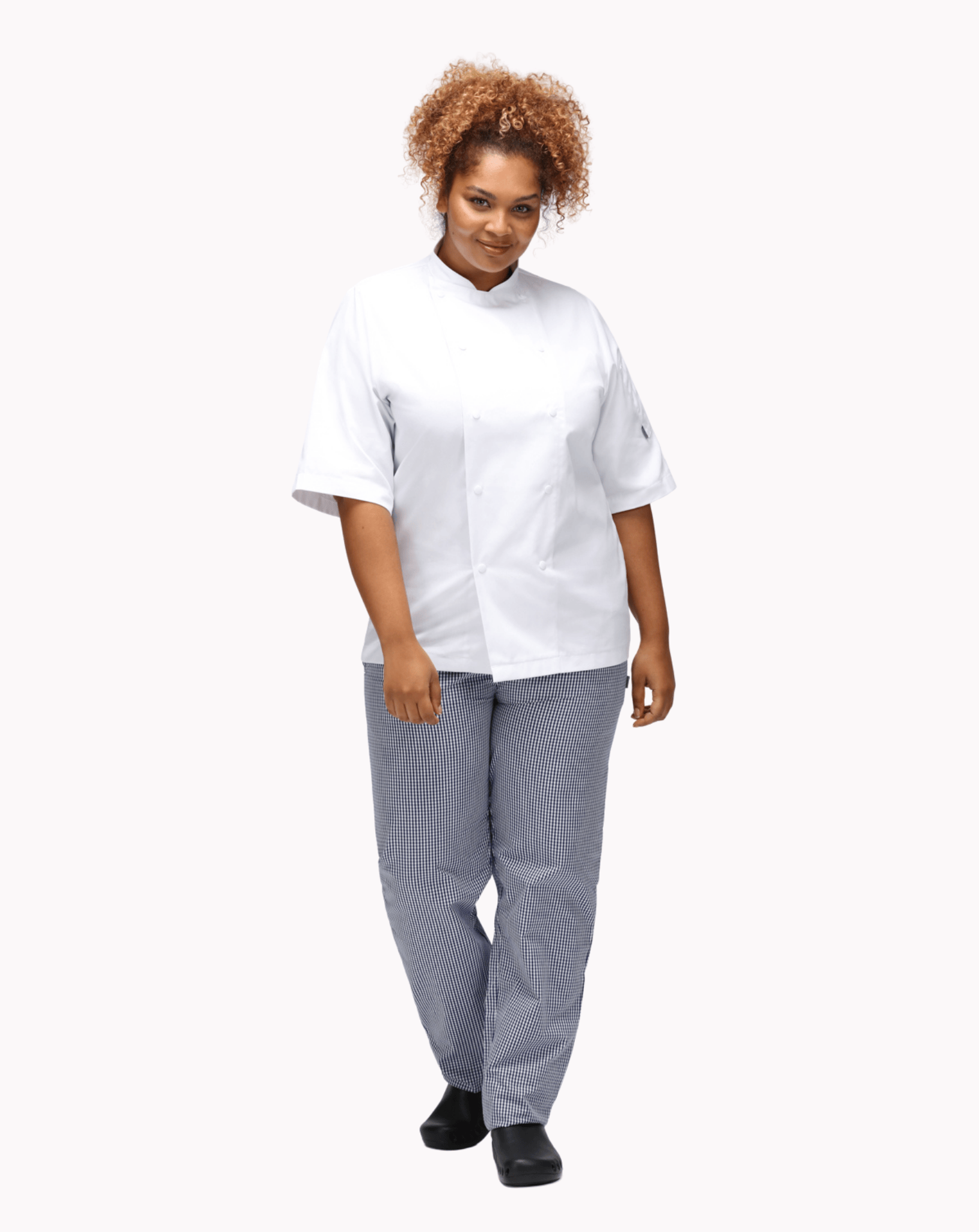Unisex Chef Jacket Short Sleeve | White