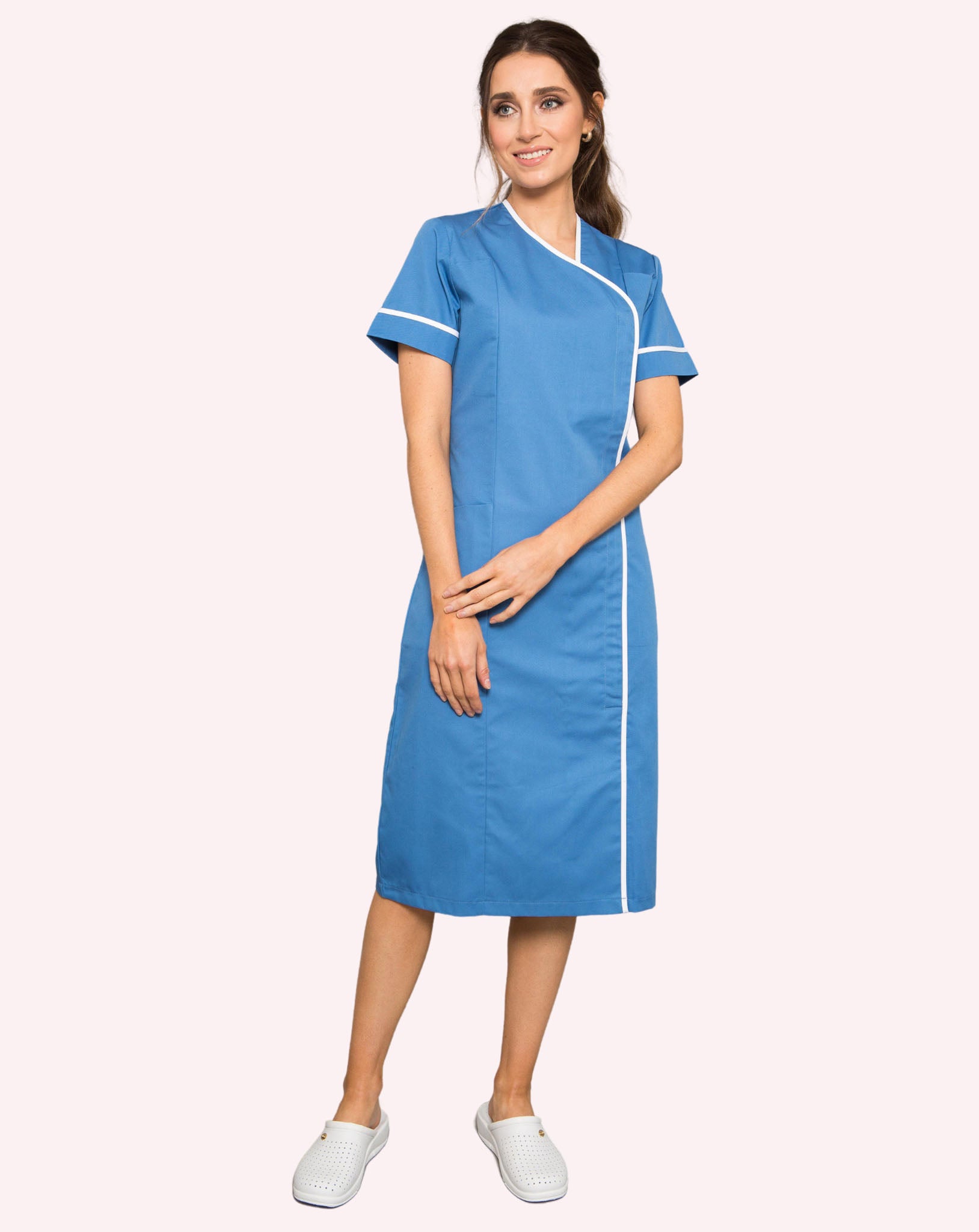 Winfell Women's Asymmetric Healthcare Dress