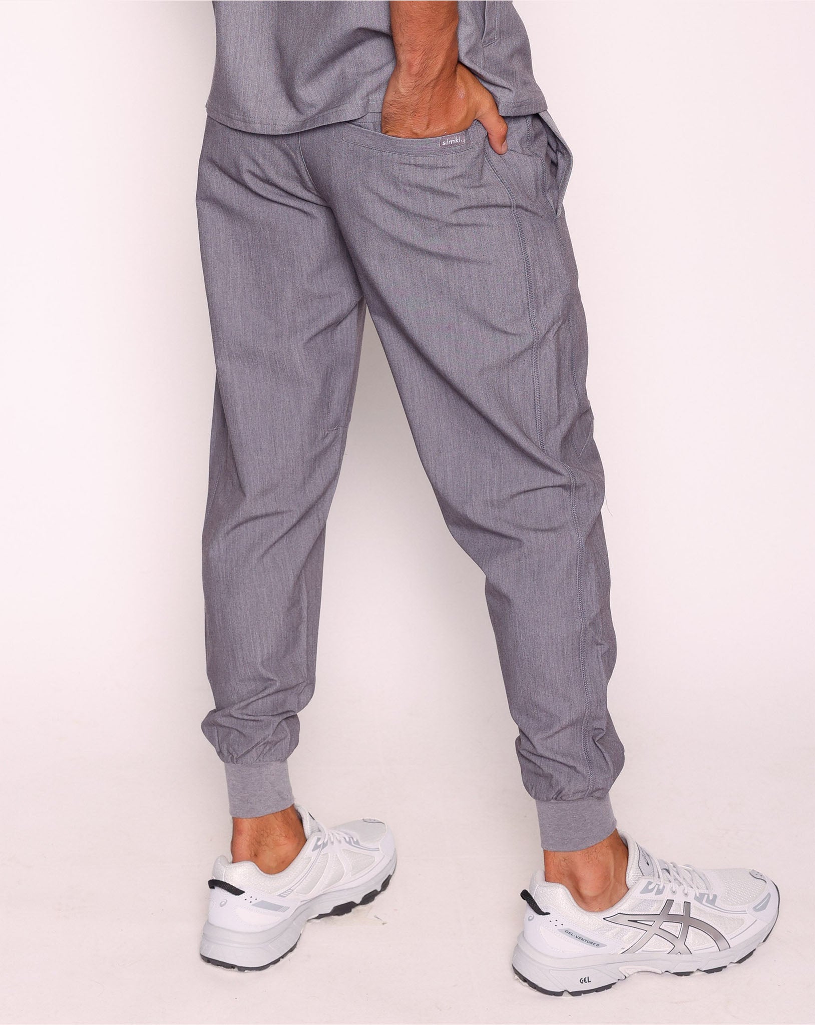 Maxwell Scrub Joggers - Charcoal Grey