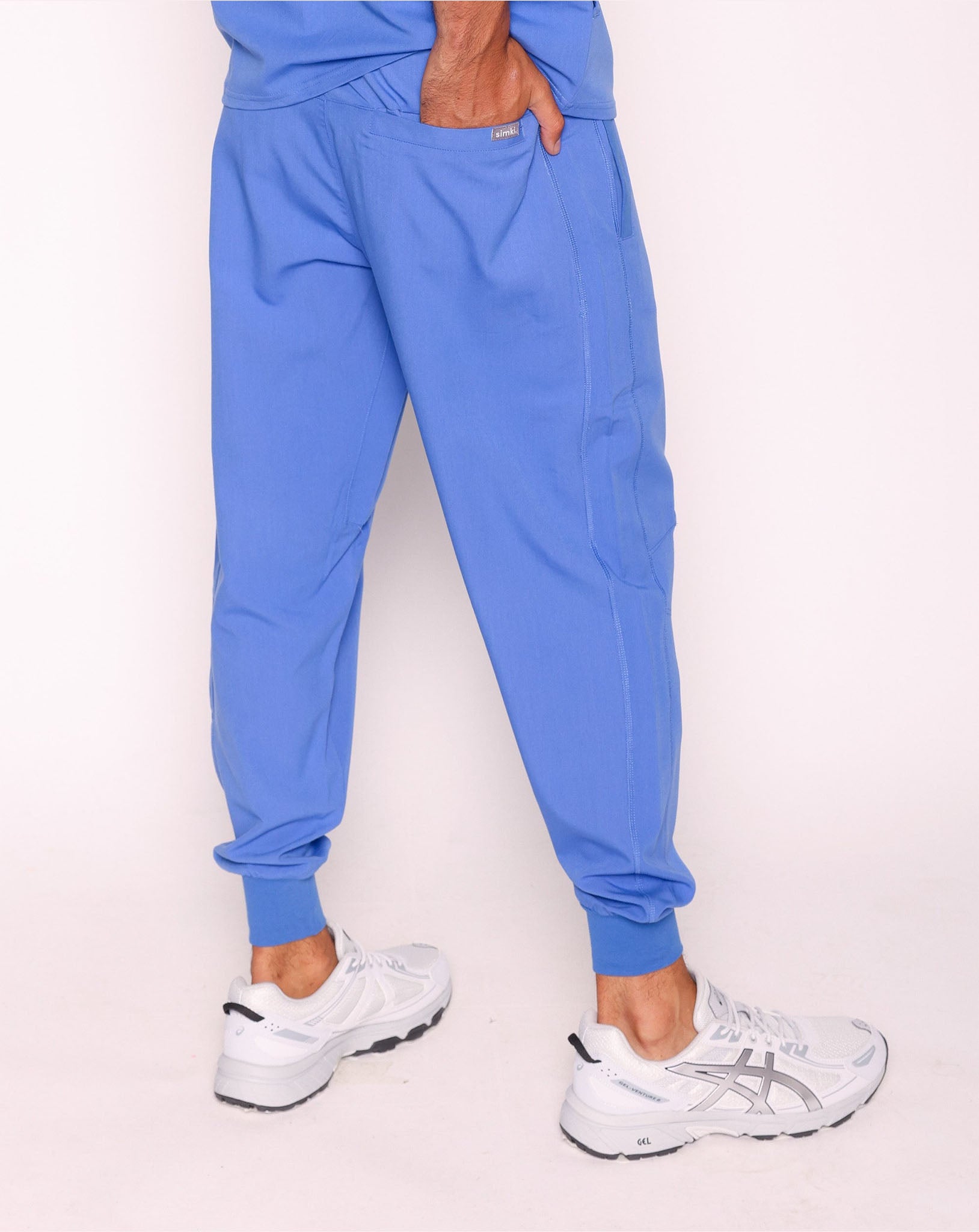 Maxwell Scrub Joggers - Ciel Blue