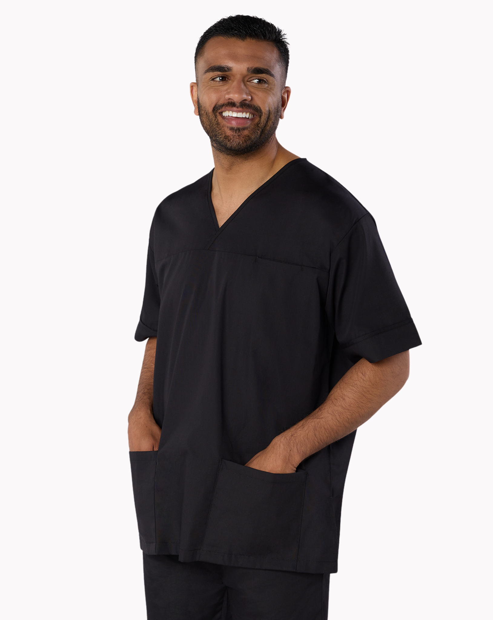 Lightweight Scrub Top - Black