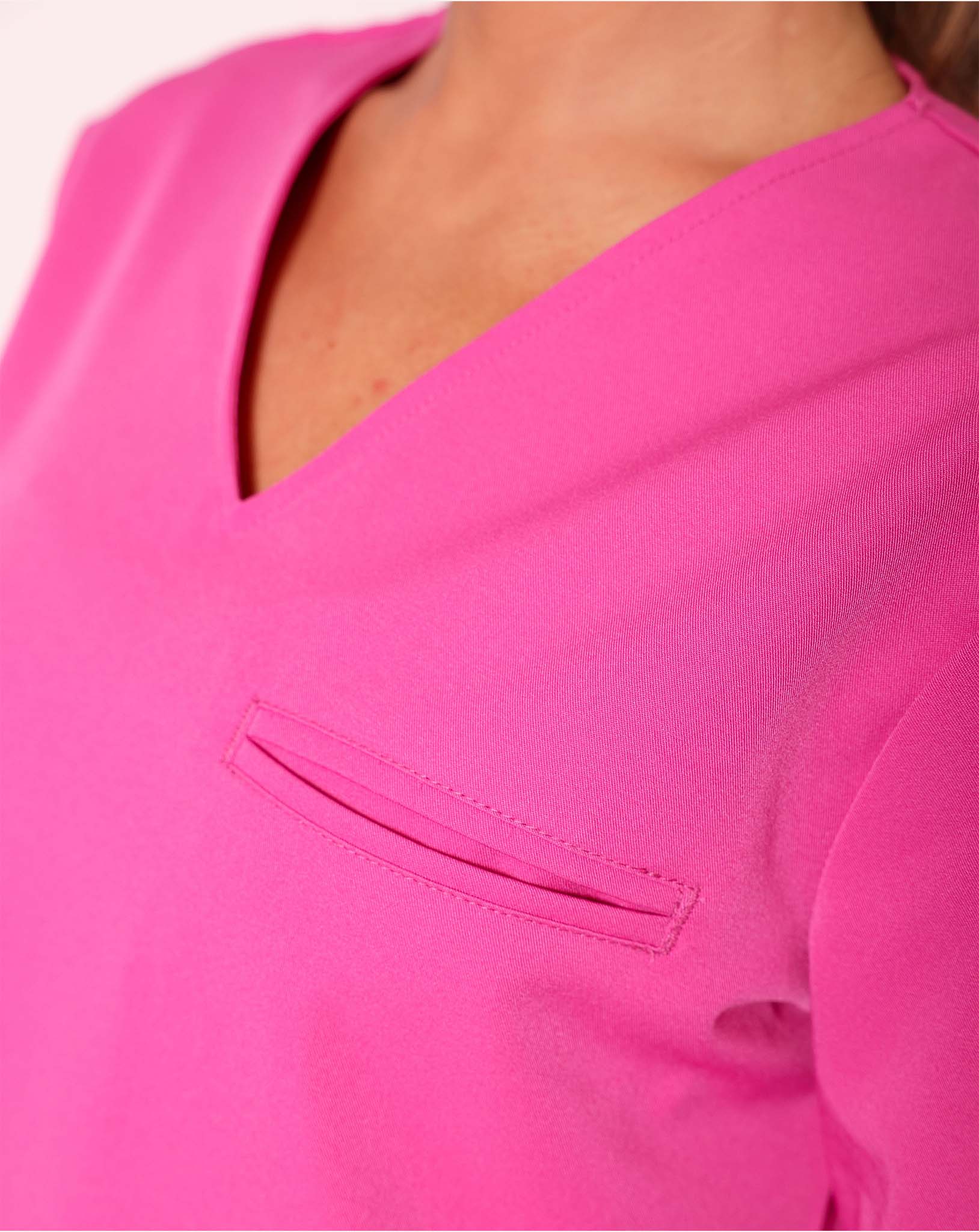 Purity Scrub Top - Hot Pink