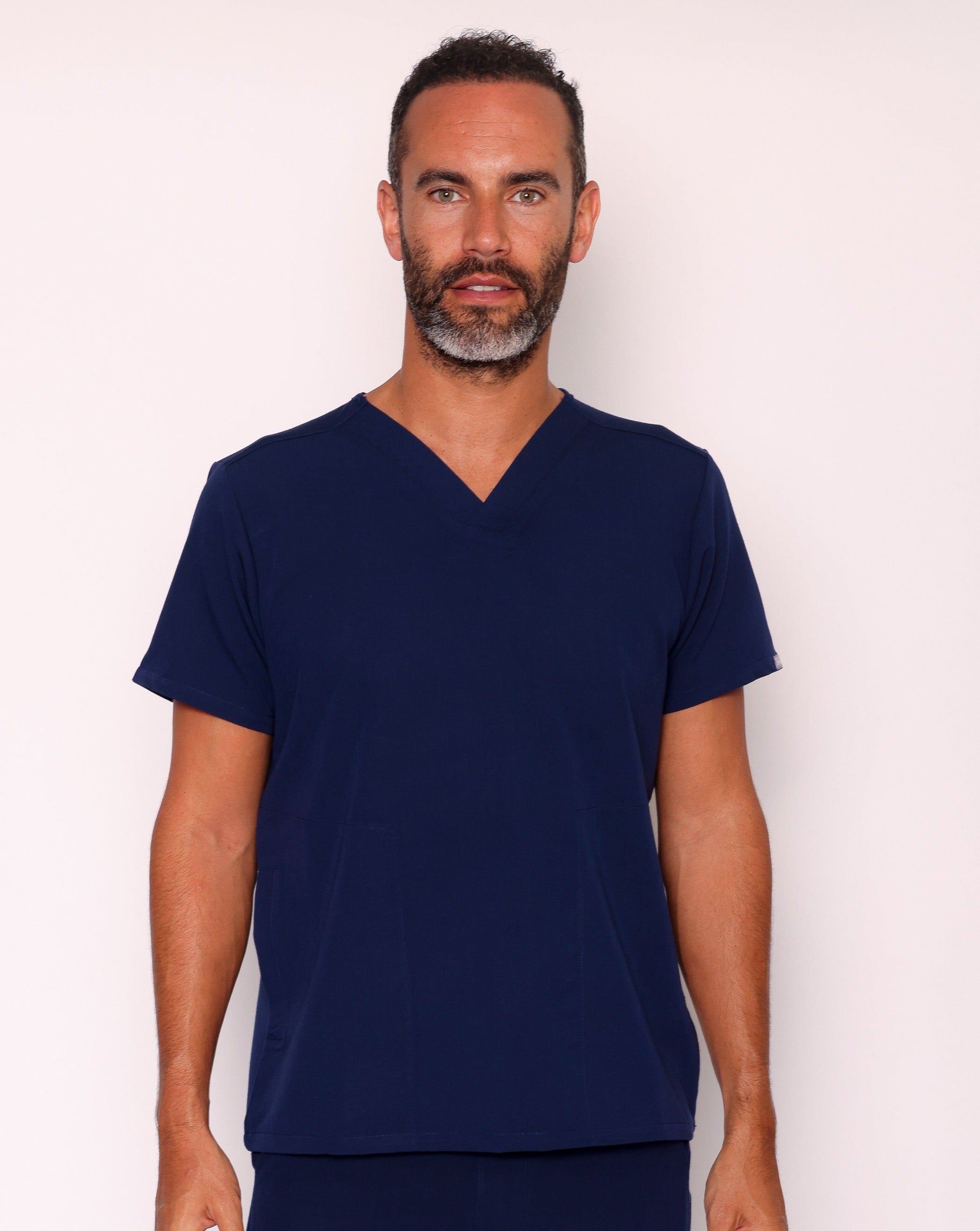 Oscar Scrub Top - Navy