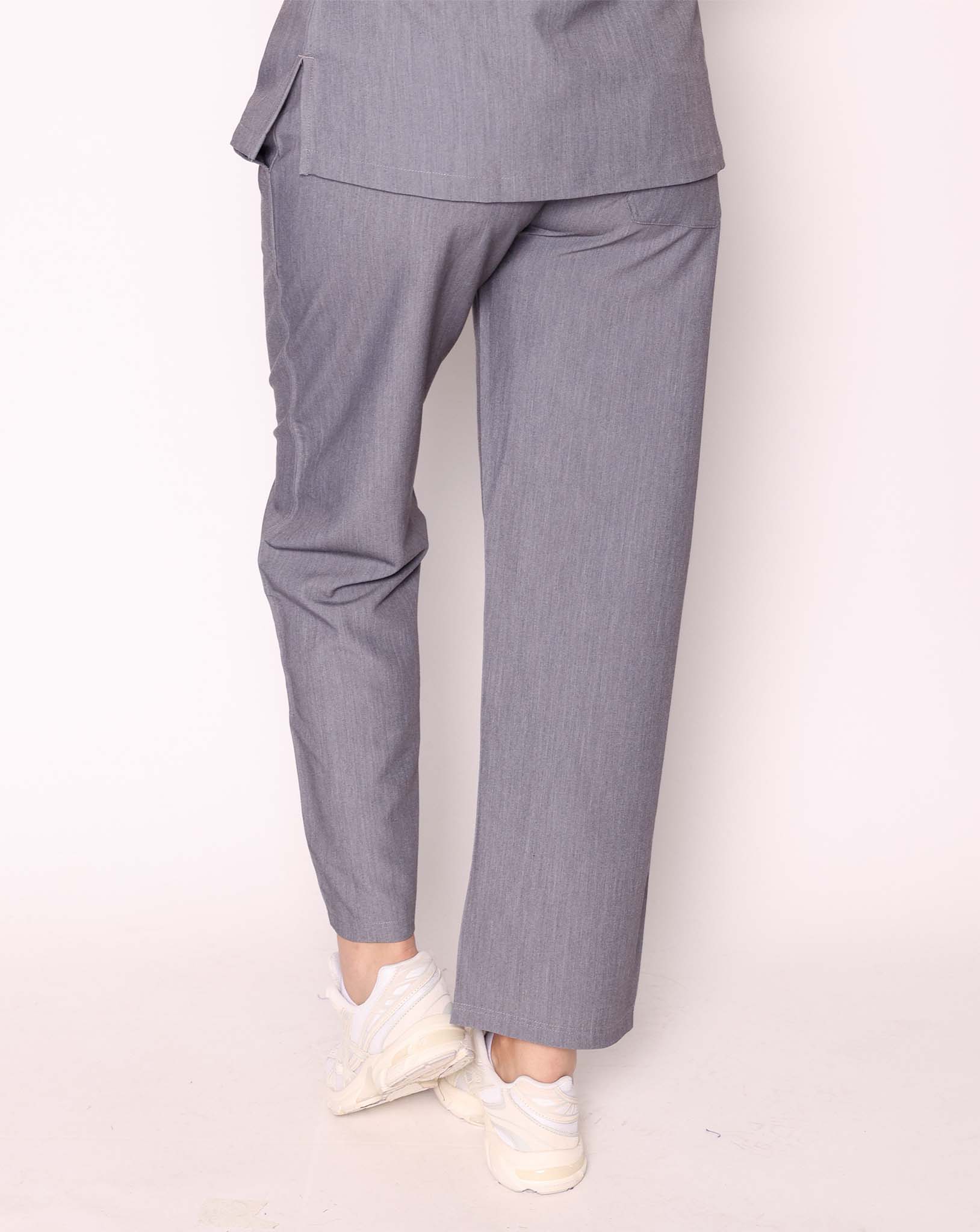 Arlo Straight Leg Scrub Bottoms - Charcoal Grey