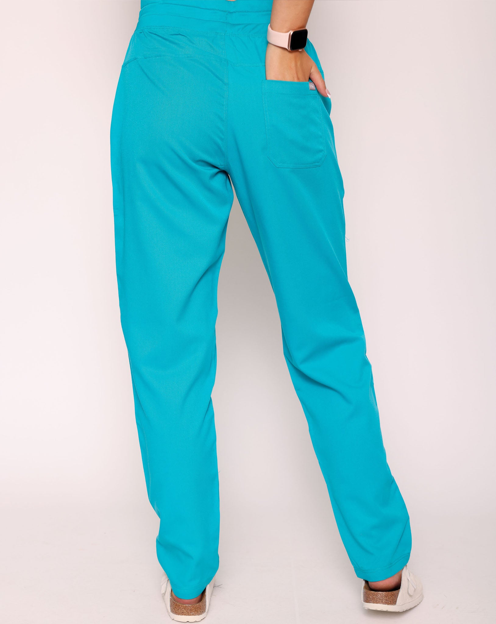 Arlo Straight Leg Scrub Bottoms - Teal