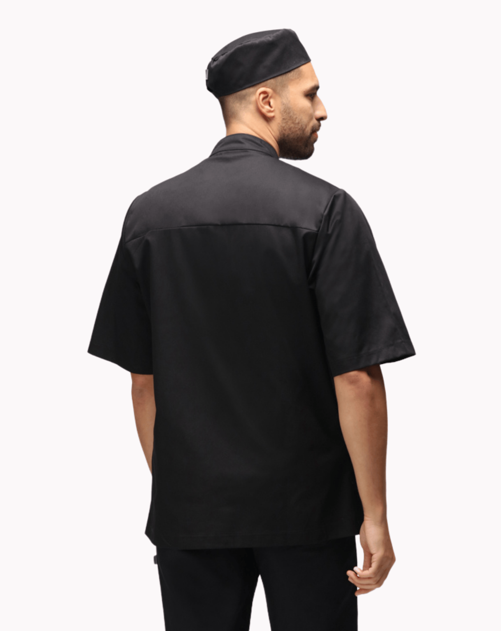 Chefs Jacket Short Sleeve - Black