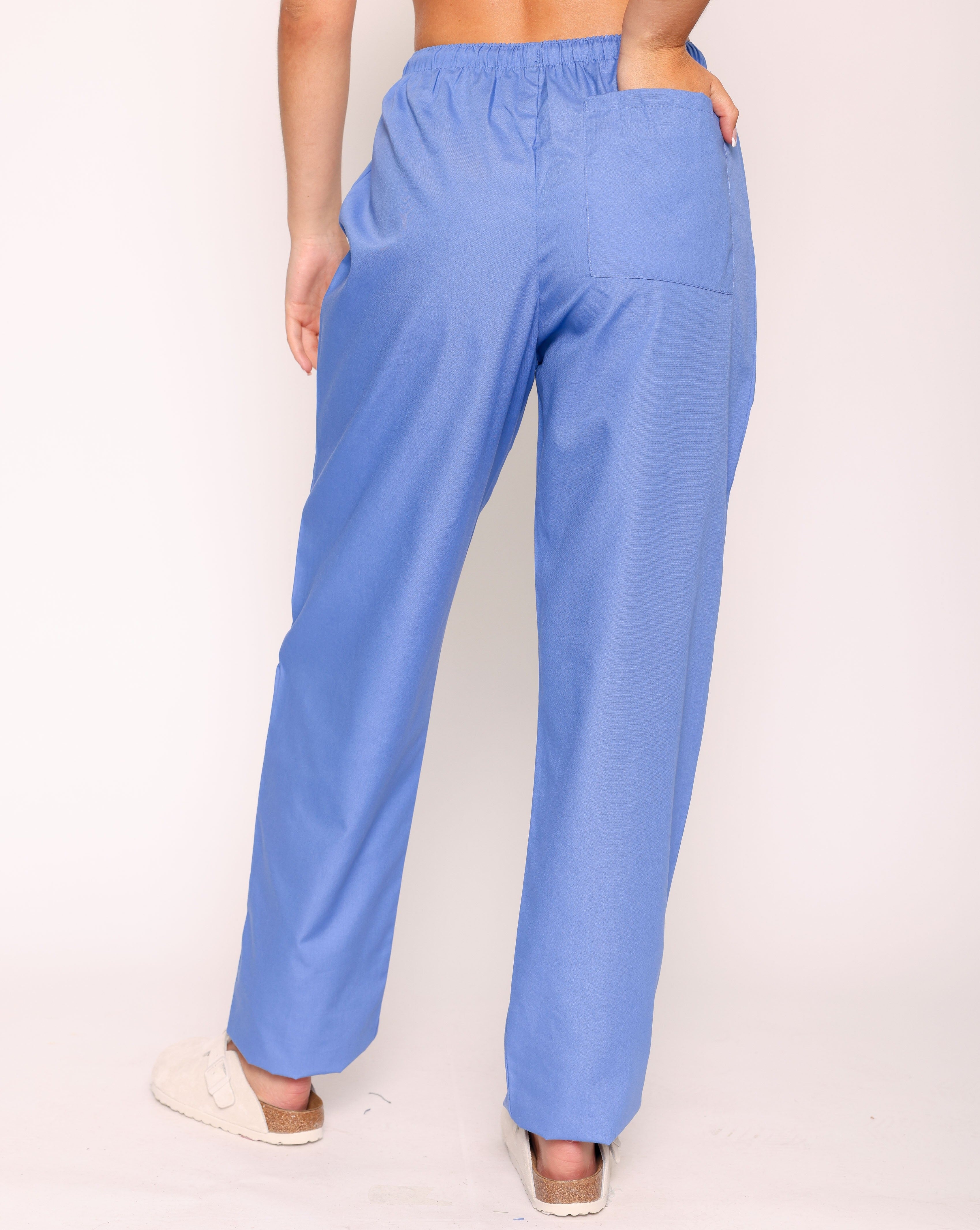 Aria Unisex Lightweight Scrub Trousers - Metro Blue