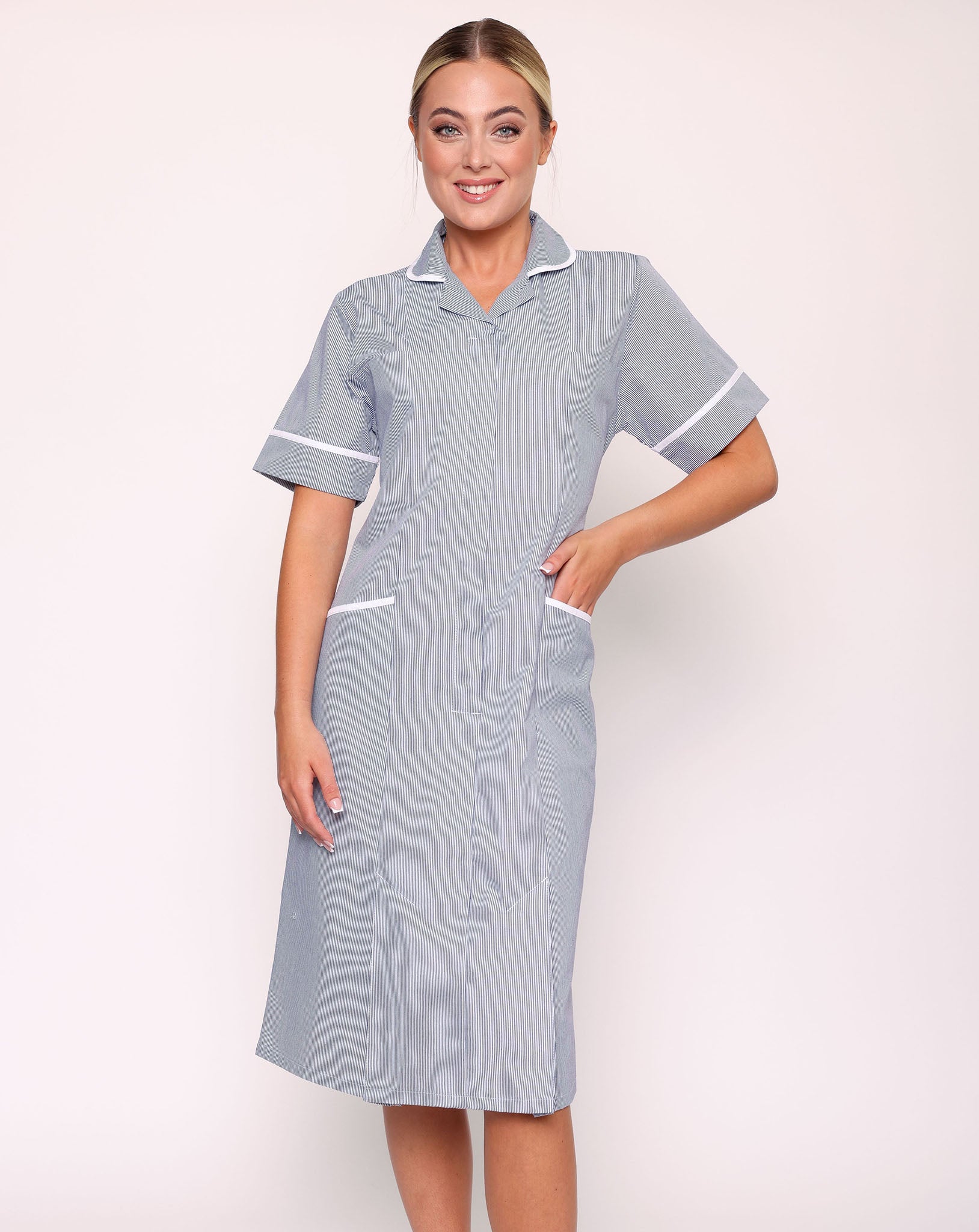 Hartford Classic Healthcare Dress - Navy / White Stripe
