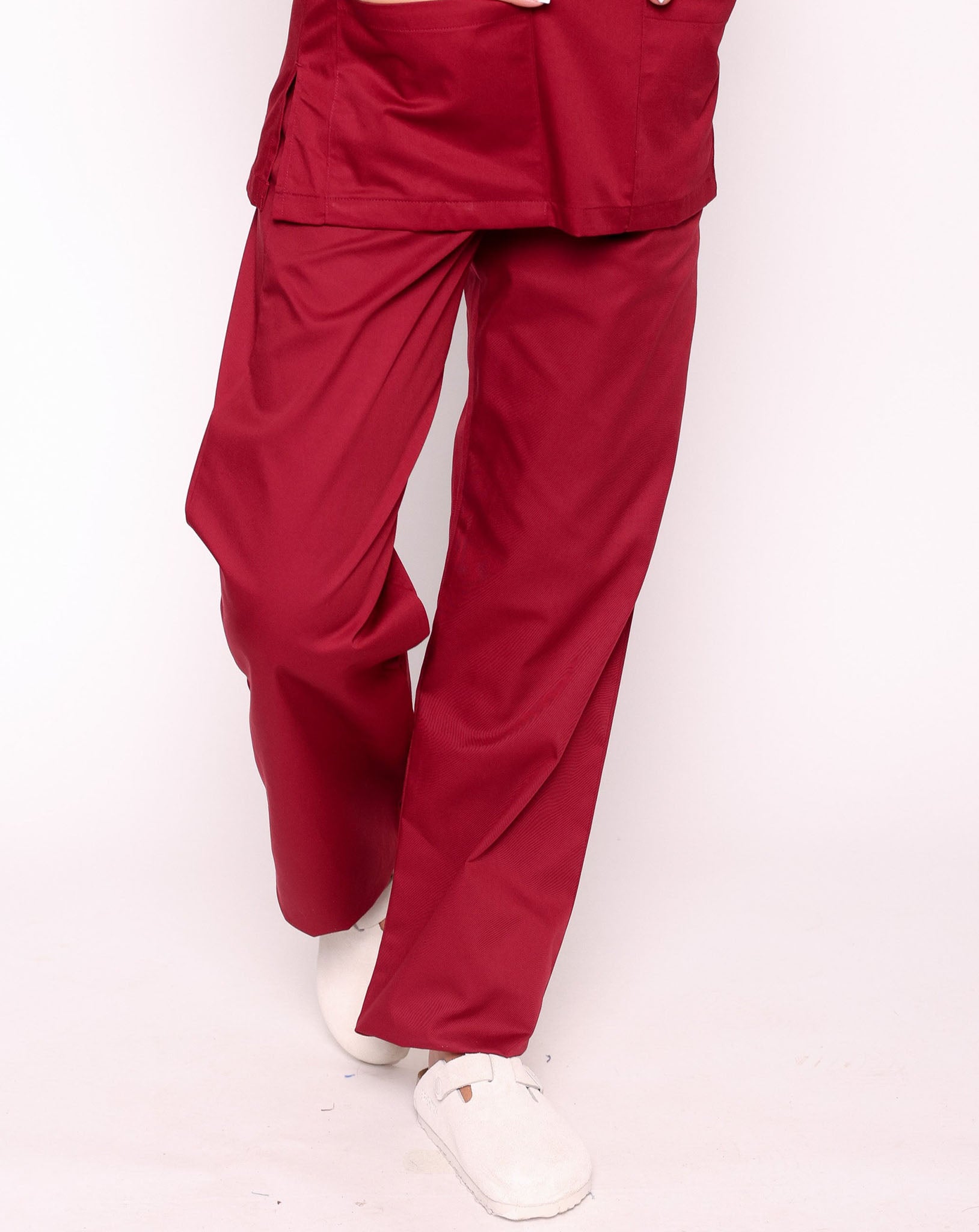 Howser Casey Unisex Smart Scrub Trousers - Maroon