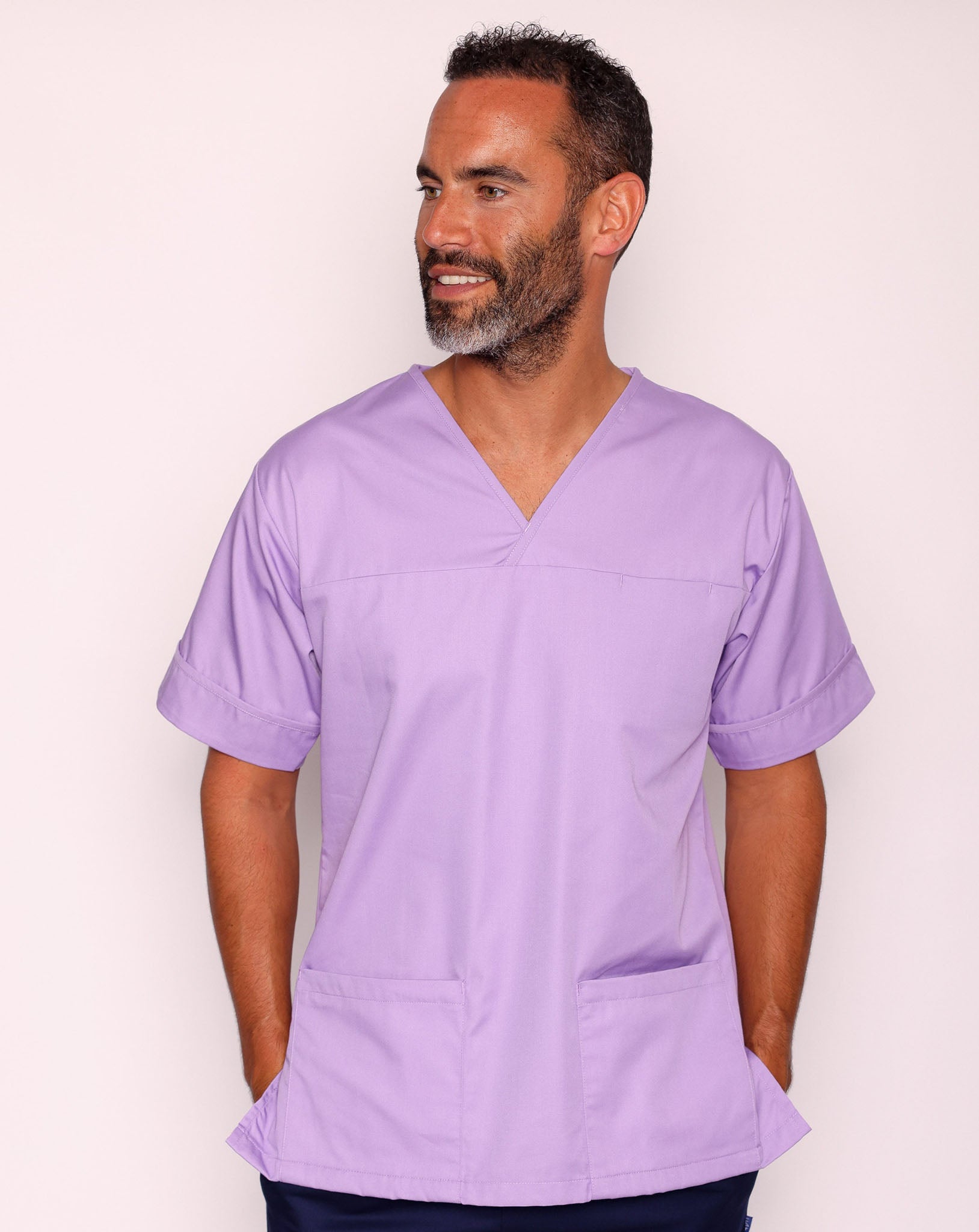 Howser Unisex Smart Scrub Tunic - Lilac