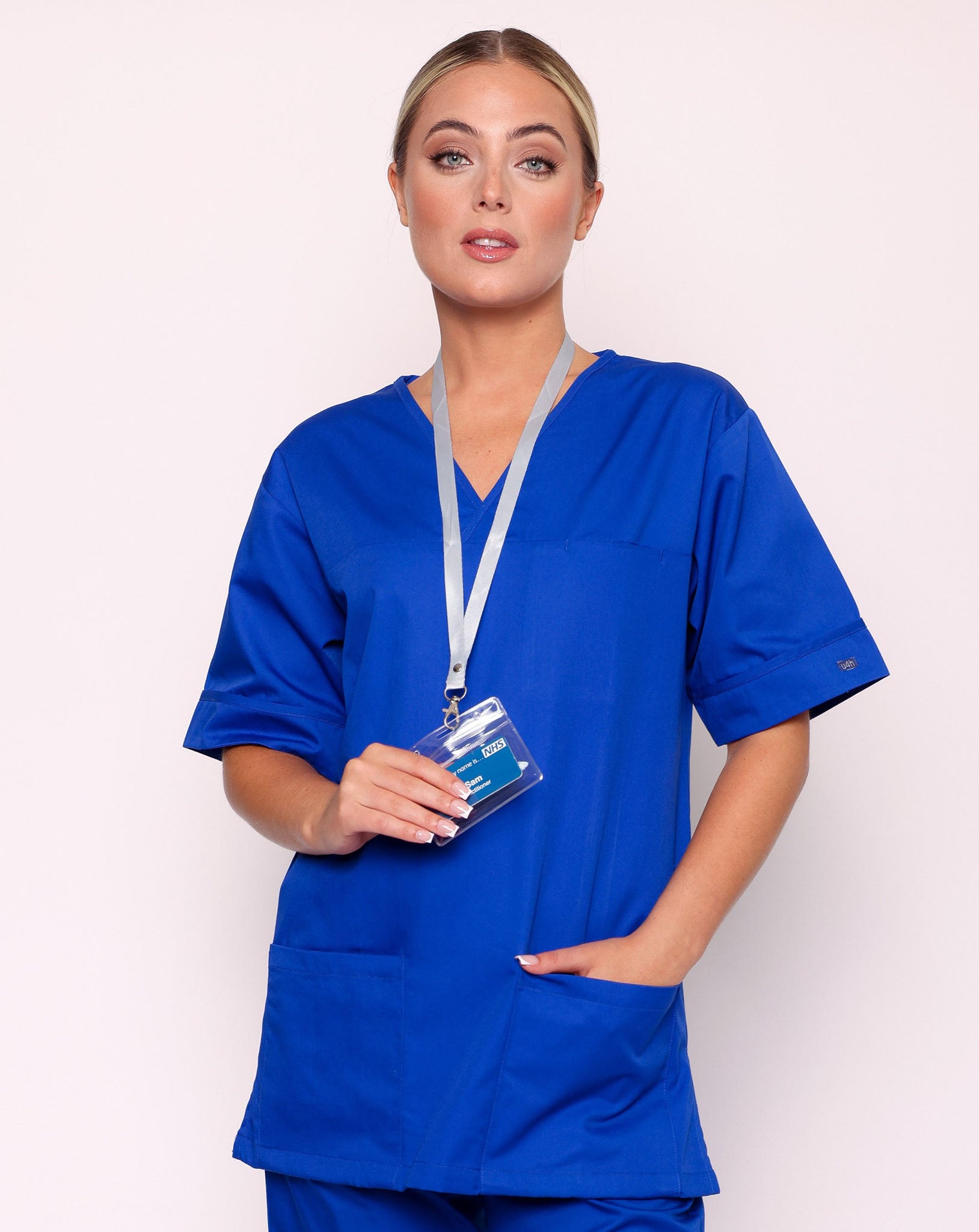 Howser Unisex Smart Scrub Tunic - Royal Blue
