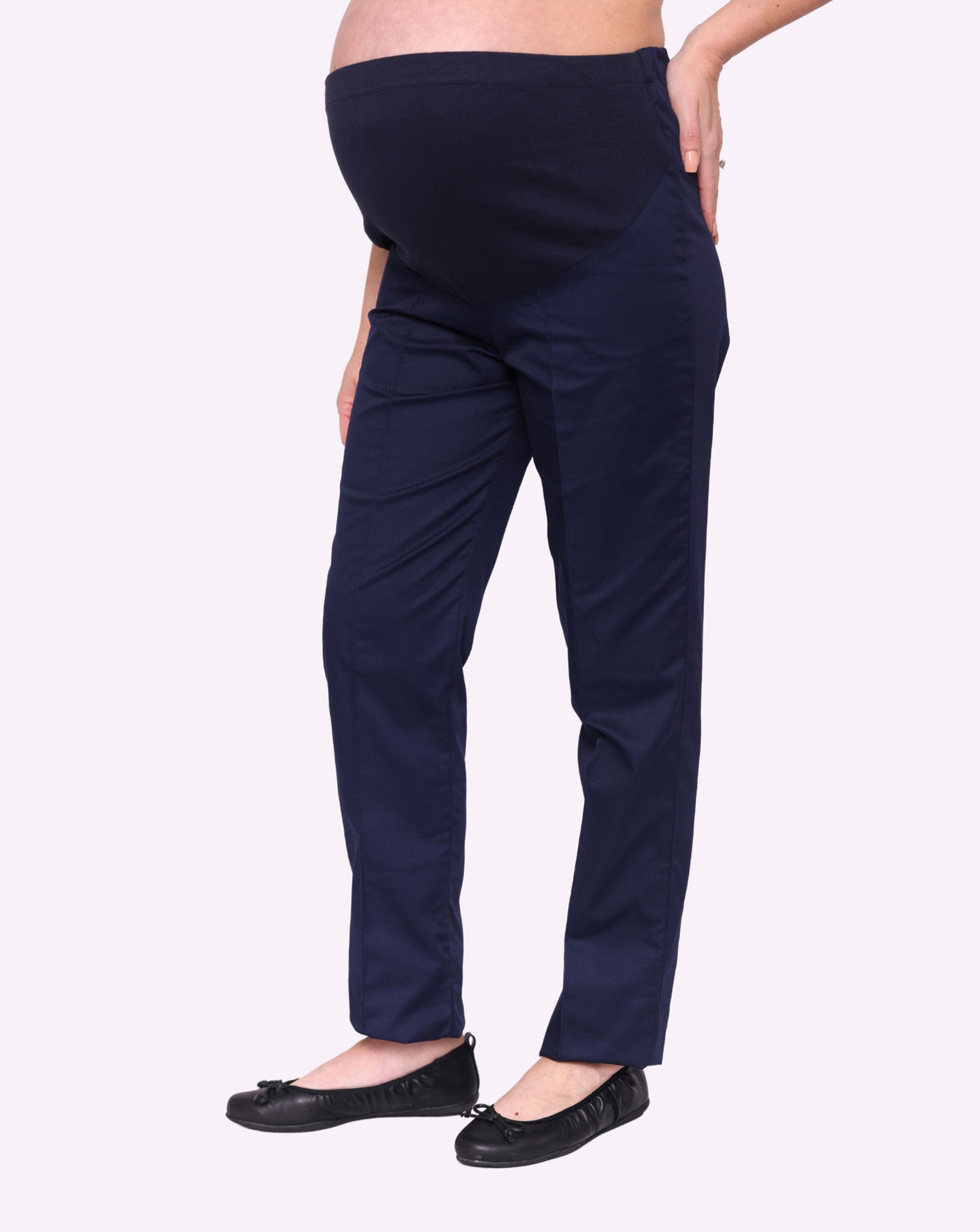 Ladies Maternity Trousers with Elastic Waistband