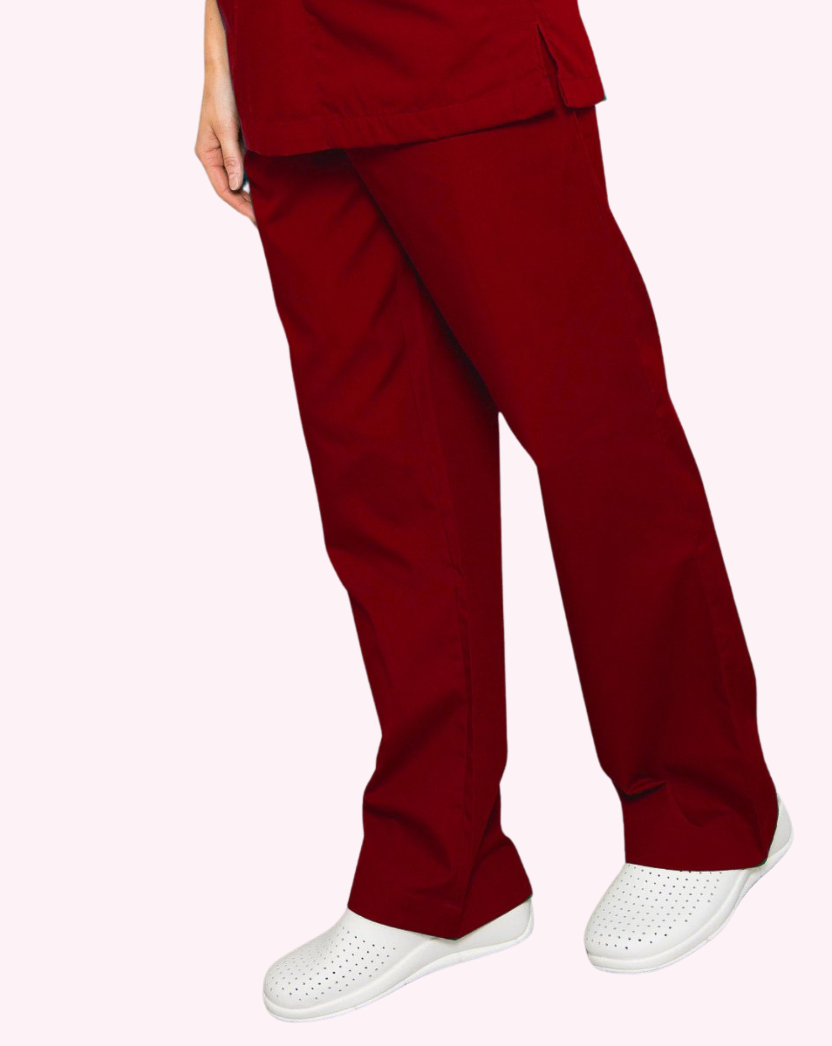 Mawson Unisex Drawstring Scrub Trousers (Polycotton) - Maroon