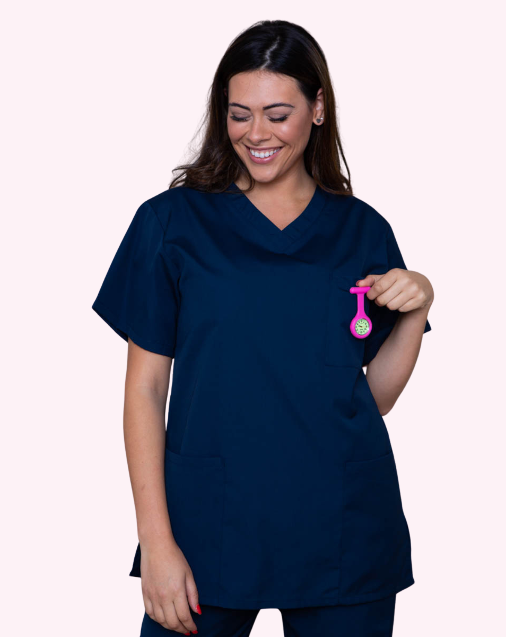 Mawson Navy Classic Unisex Scrub Tunic (in Polycotton)