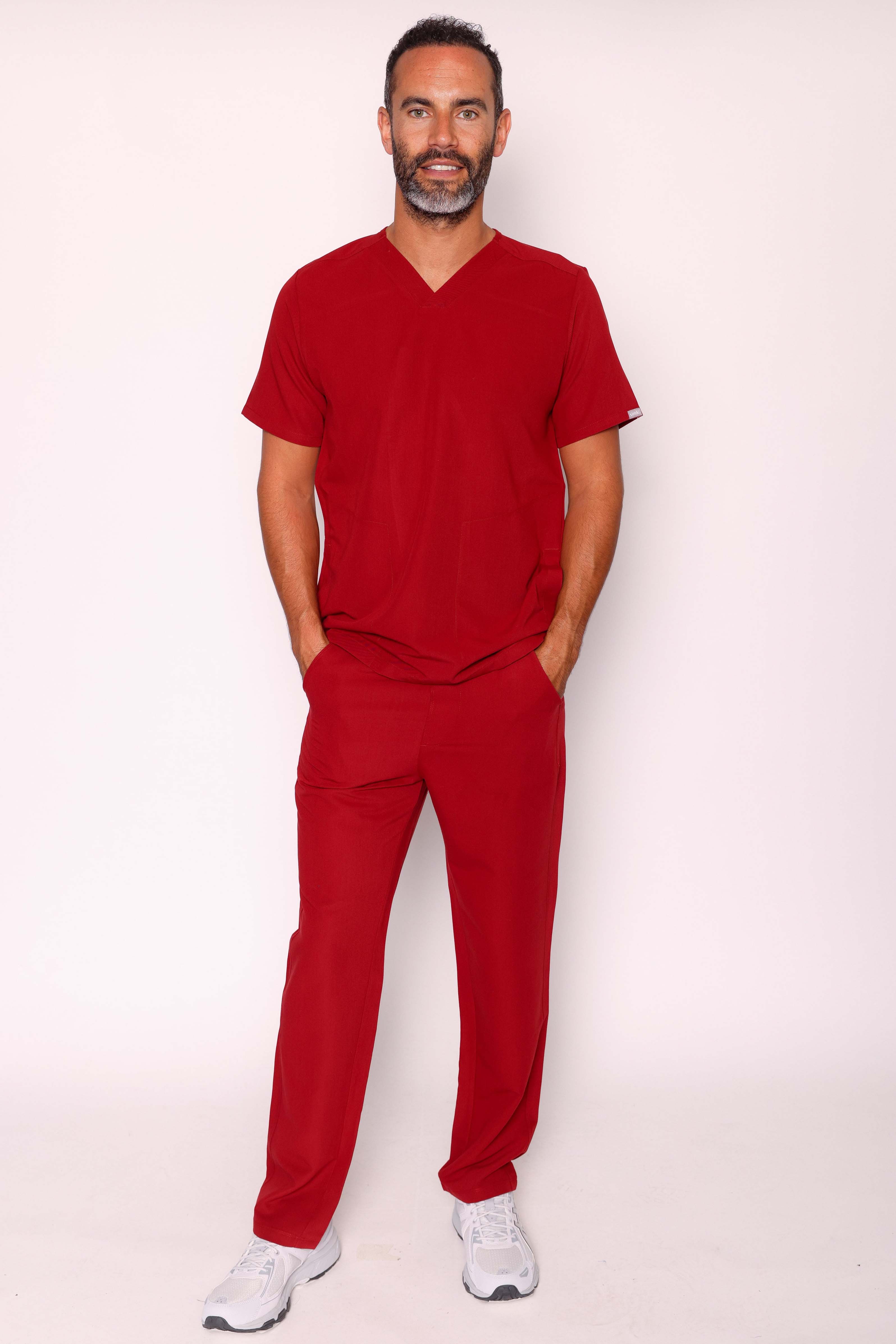Oscar & Otto Simki Scrub Set - Burgundy