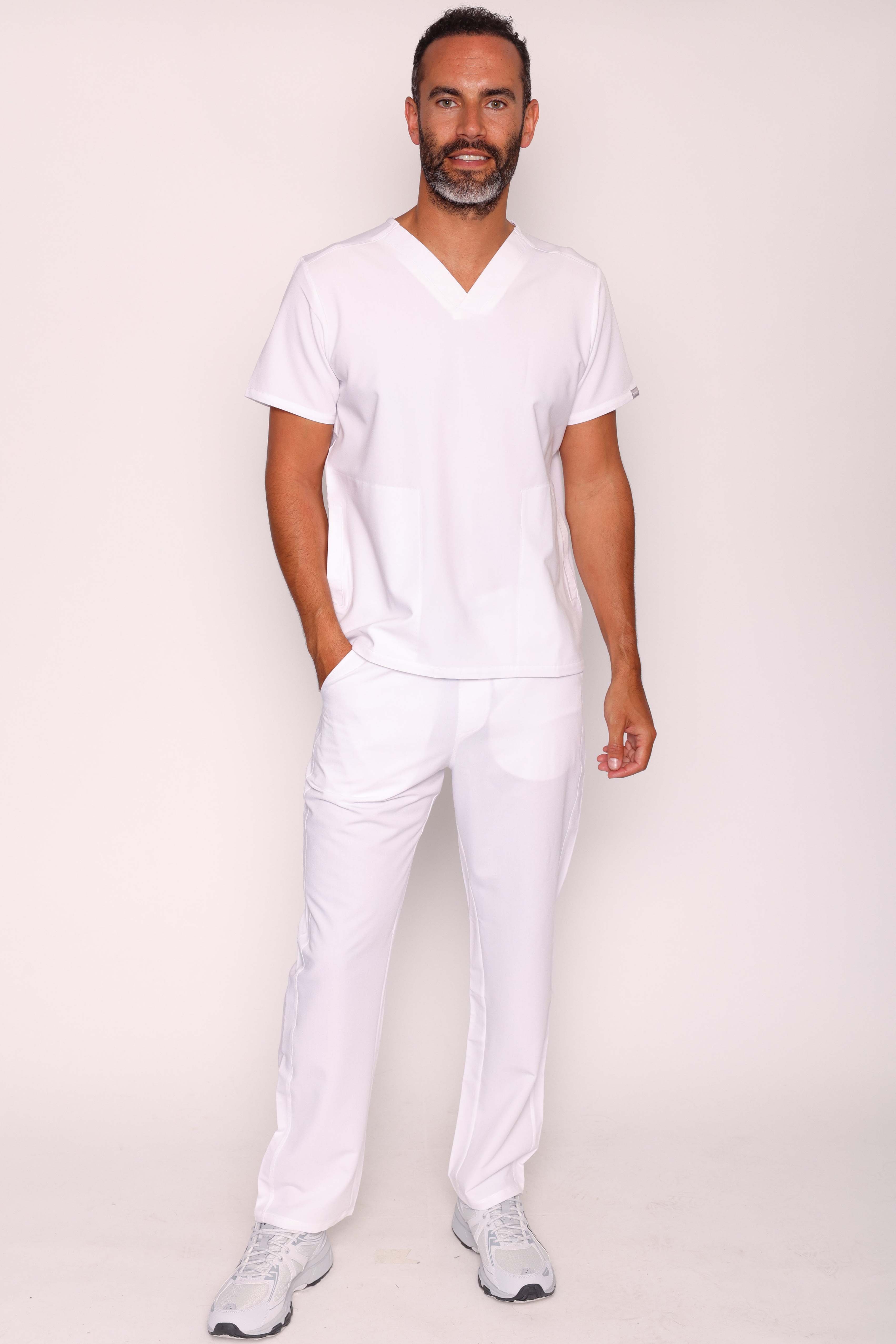 Oscar & Otto Simki Scrub Set - White