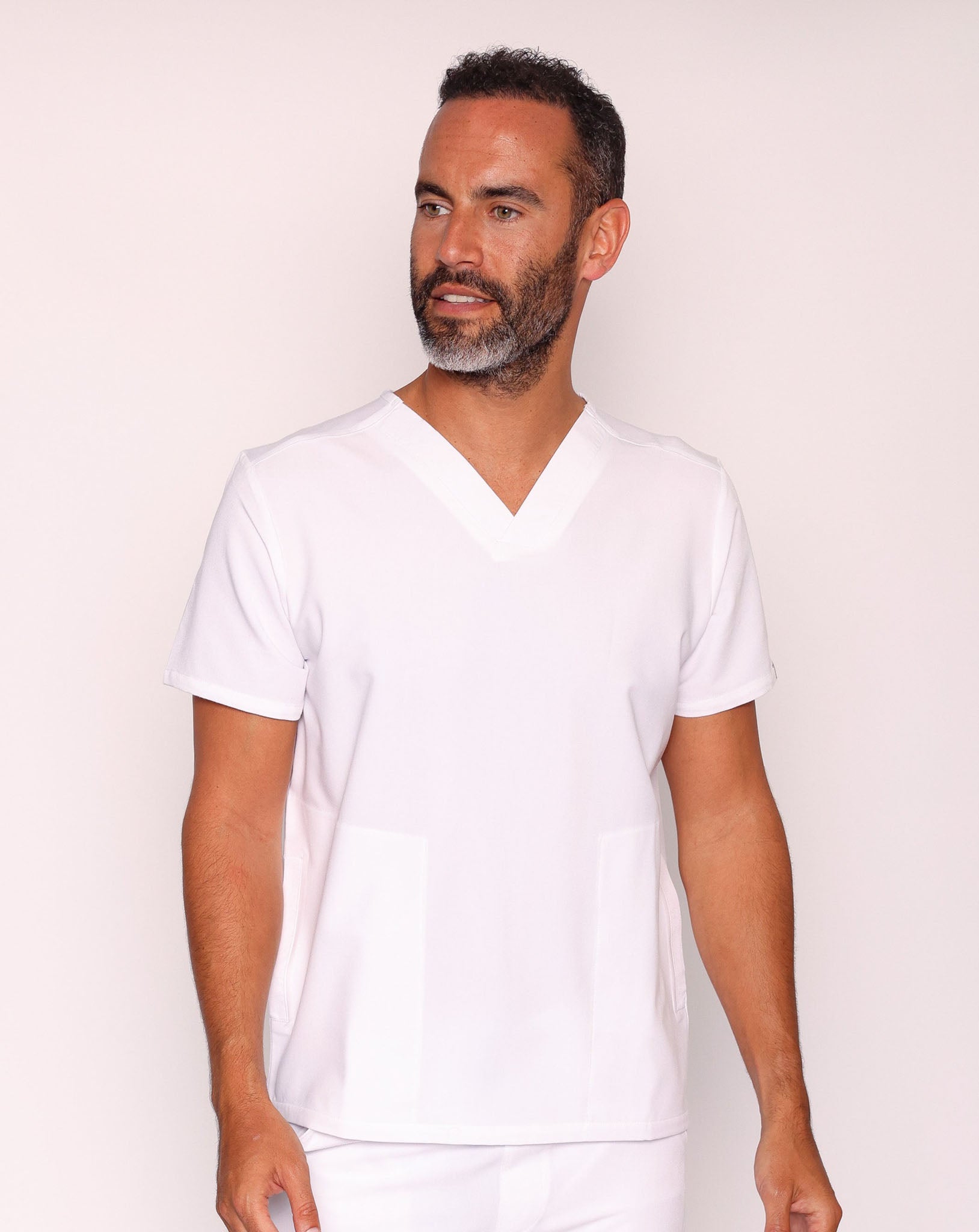 Oscar Scrub Top - White