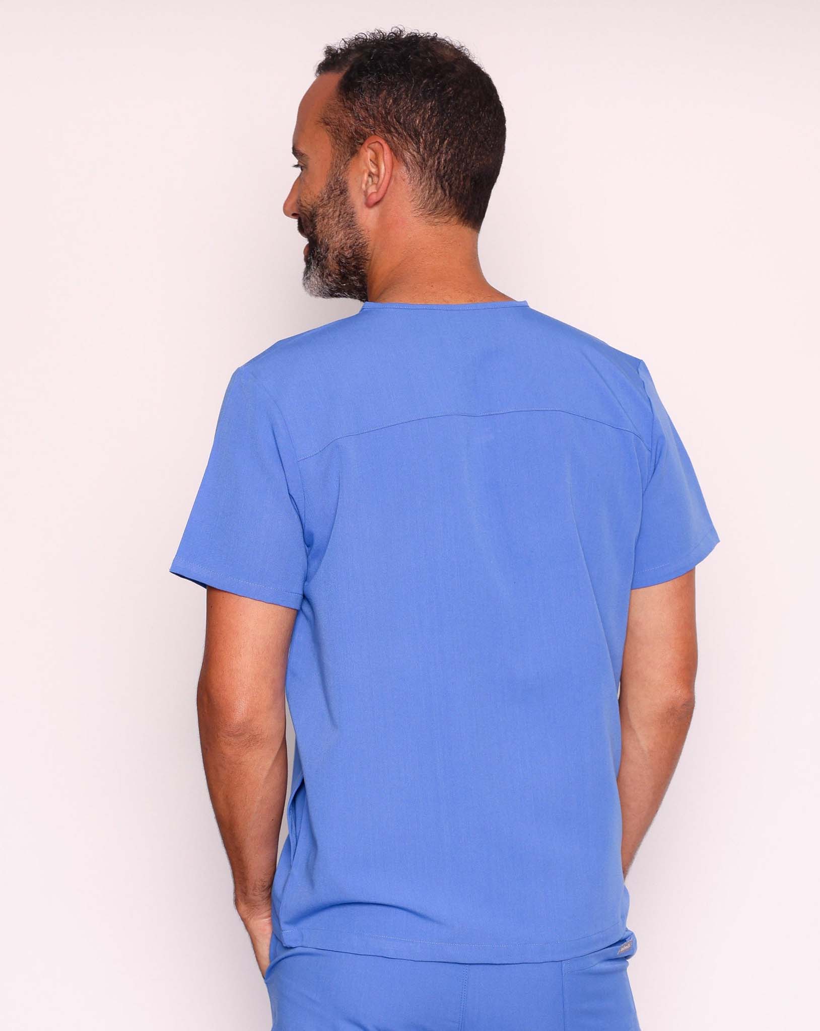 Oscar Scrub Top - Ciel Blue