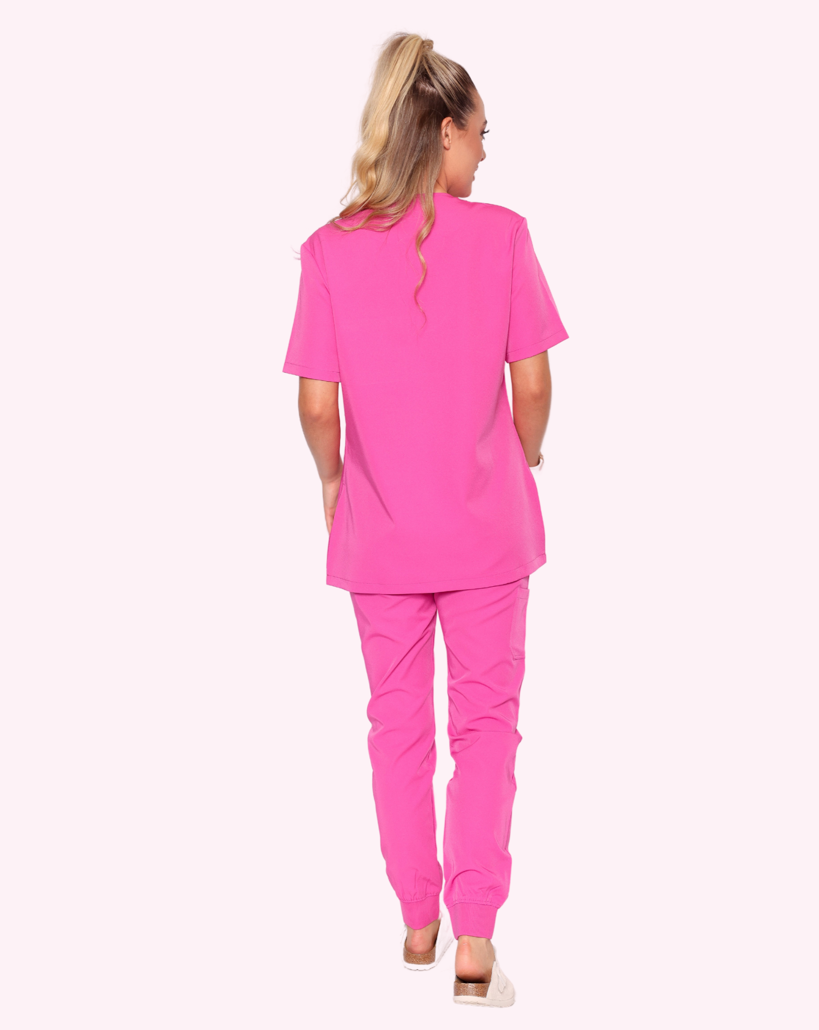 Purity Unisex Scrub Set - Hot Pink