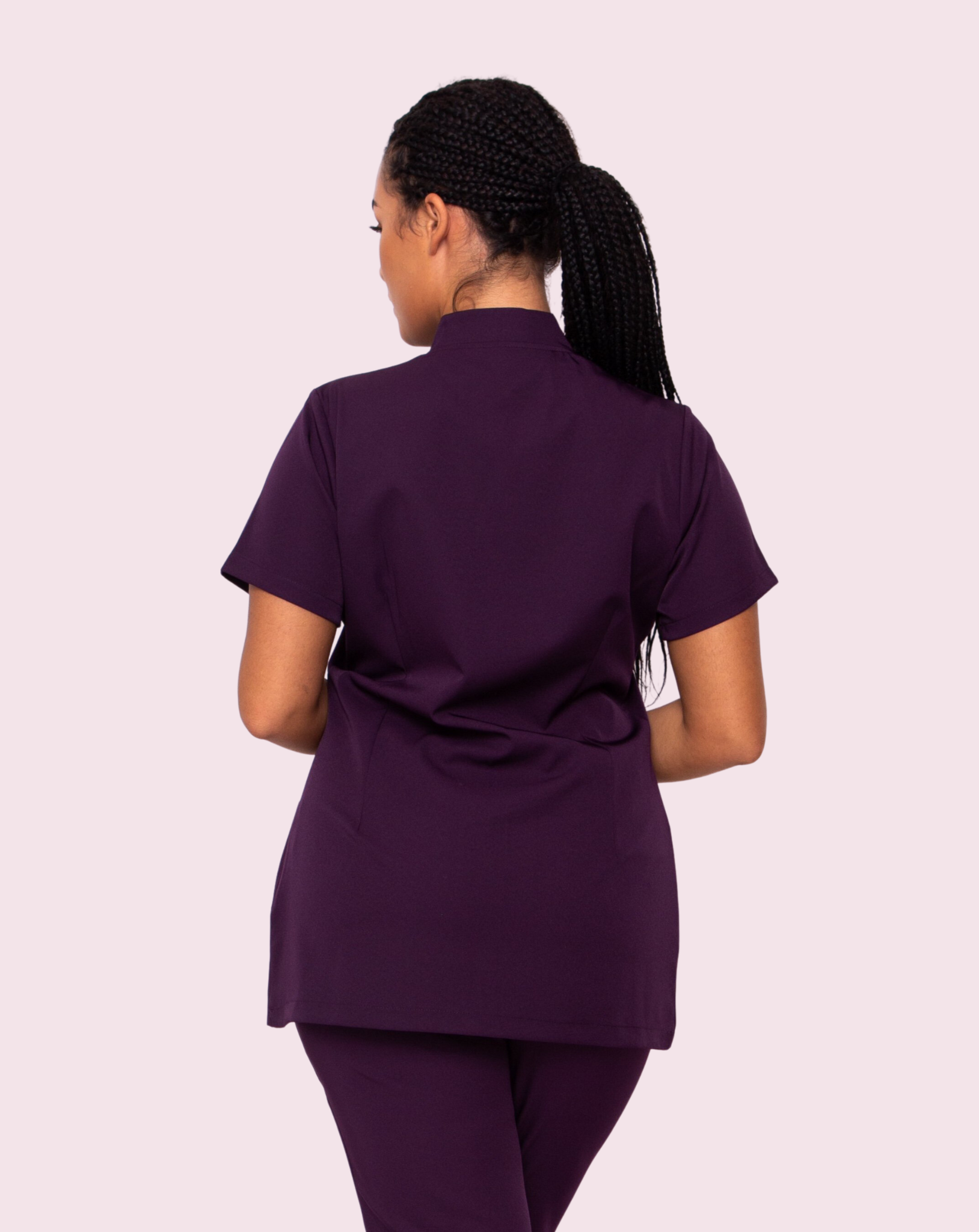 Allure Healthcare Tunic with Pockets - Aubergine